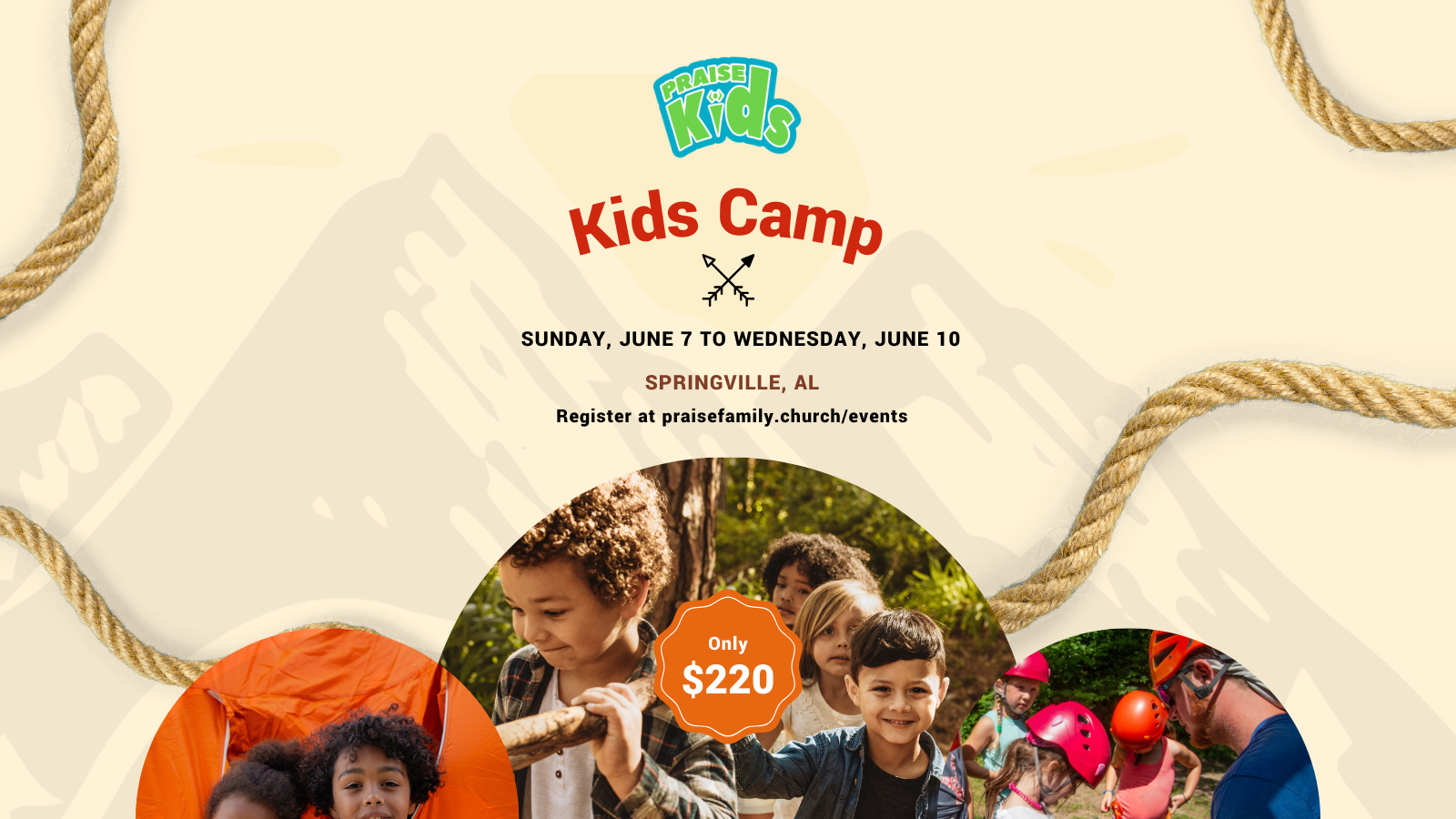 Praise Kids Camp - Registration Deadline