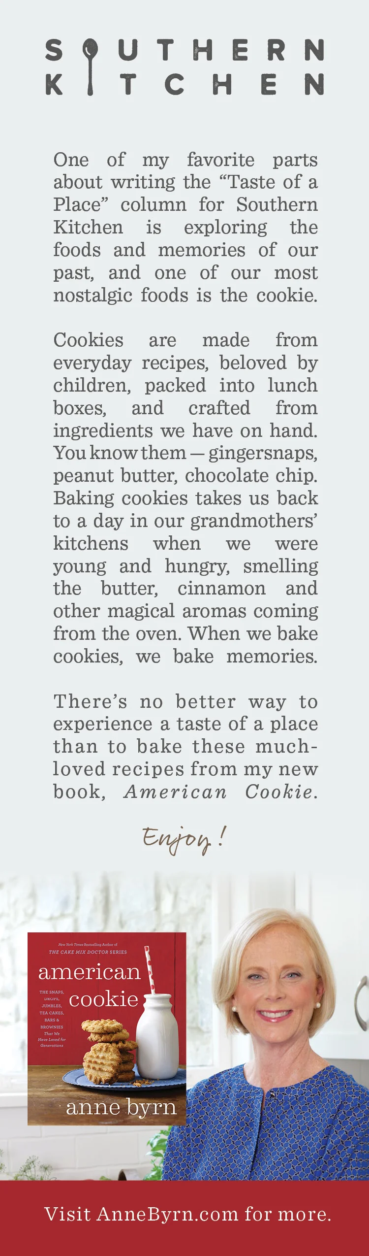 Anne Byrn recipe bookmark design 1