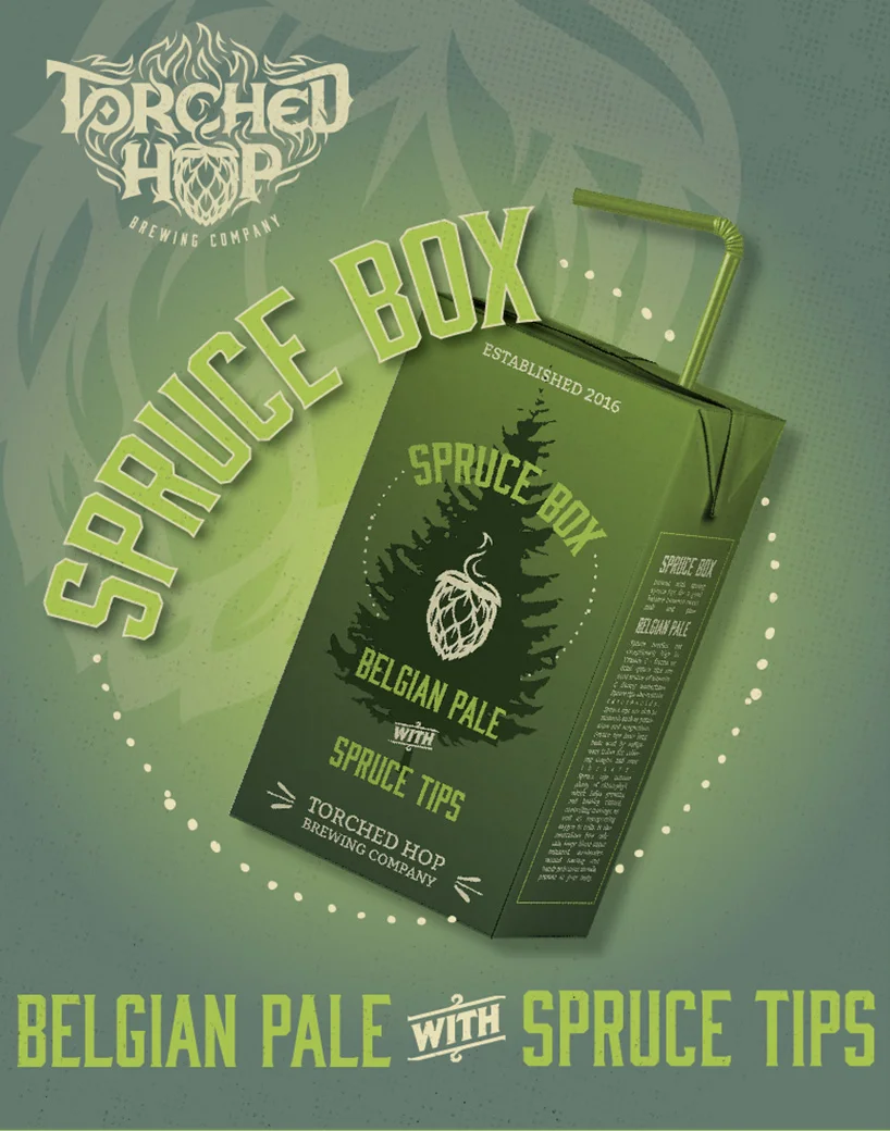 Torched Hop Brewery spruce box social ad