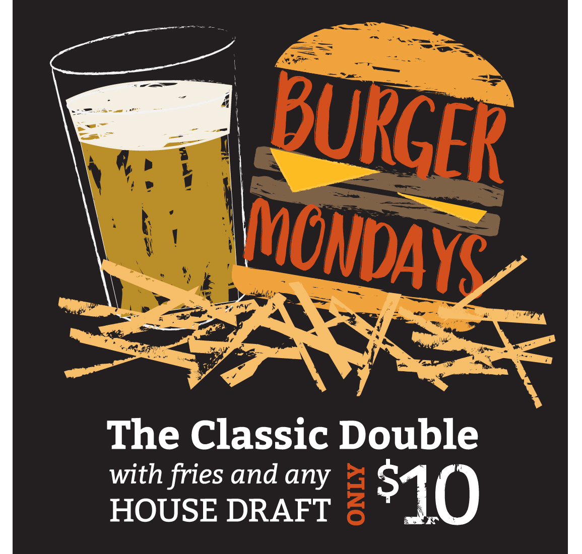 Torched Hop Brewery Burger Monday ad