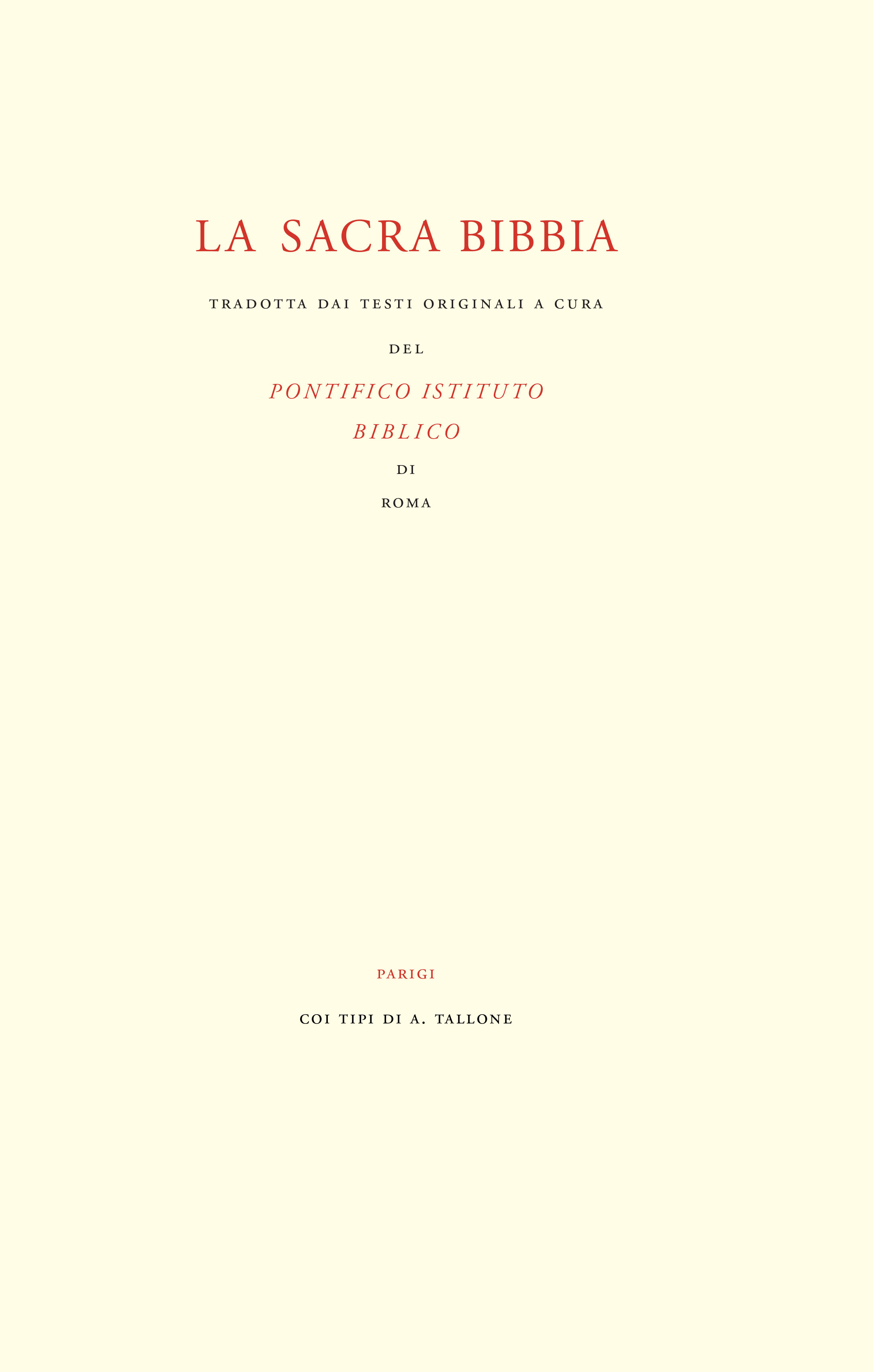 ALBERTO TALLONE Paris, France, 1955 Garamond 18.4 X 28.9 cm Letterpress Liber Librorum Collection