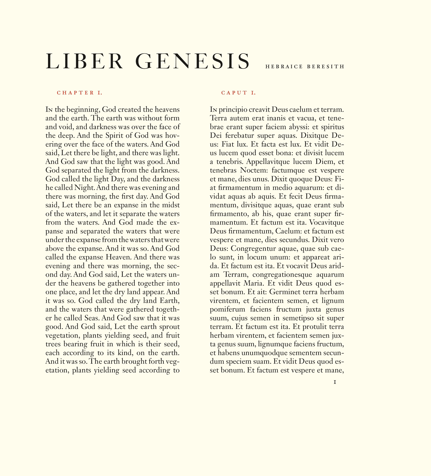 JACK WERNER STAUFFACHER San Francisco, USA, 1955 Janson 24.2 X 26.6 cm Letterpress Liber Librorum Collection Scripture quotations are from the ESV® Bible (The Holy Bible, English Standard Version®), copyright 2001 by Crossway, a publishing ministry of Good News Publishers. Used by permission. All rights reserved.