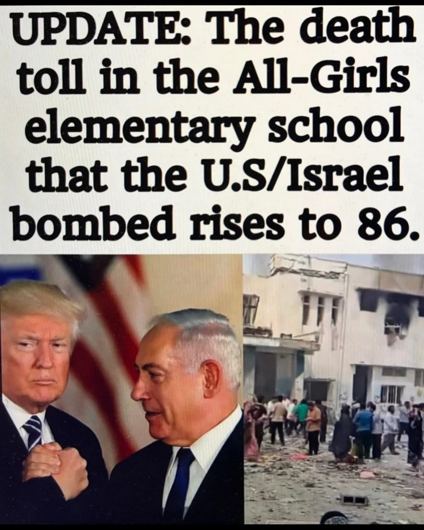 IRAN. Bombing by the U.S. &amp; Israel. TODAY. 🖤🖤👎👎🤮🤮