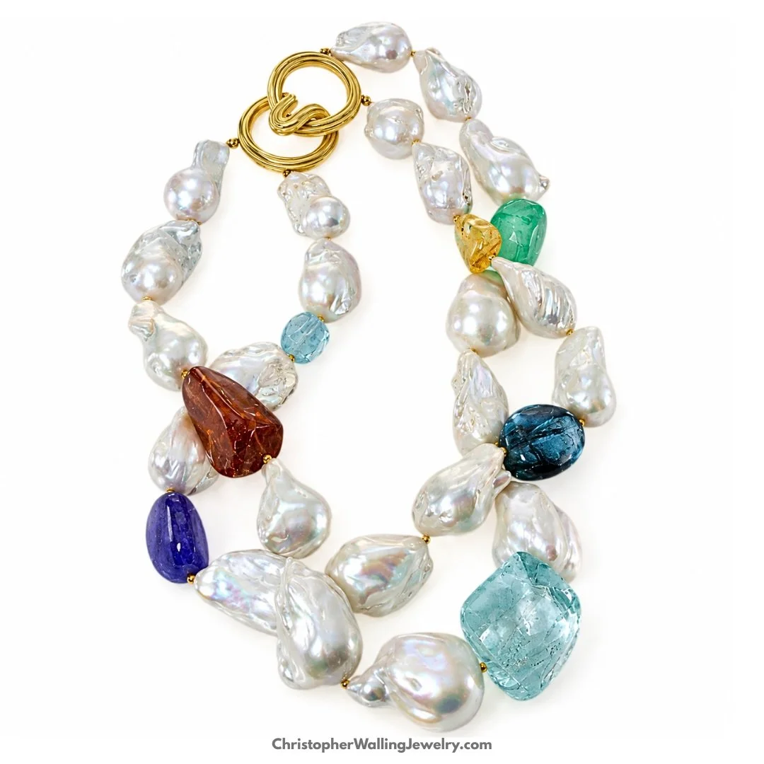 To be totally pompous, I nicknamed this jewel "the showstopper necklace" as I don't believe any other design of mine has elicited more attention! Luxe et Volupt&eacute;! Enormous "casual chic!"

By appointment. 57th and Park Avenu