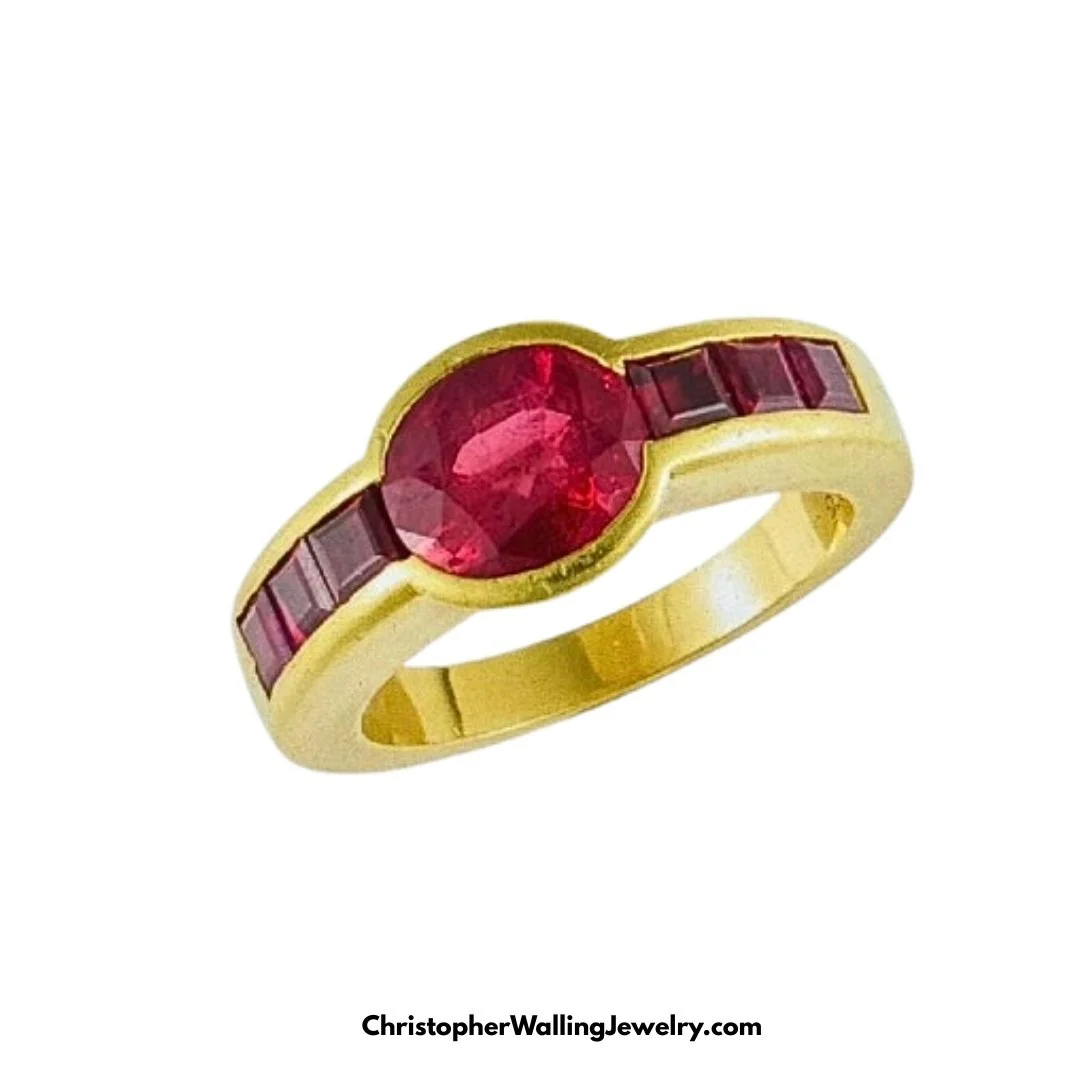 Did you know that Rubies (Red) can be at the end of a single crystal the other end of which is a Blue Sapphire? And, that where they meet on the crystal (in the middle) is Pink and it is up to jewelers to decide whether gems cut out of THAT part are 