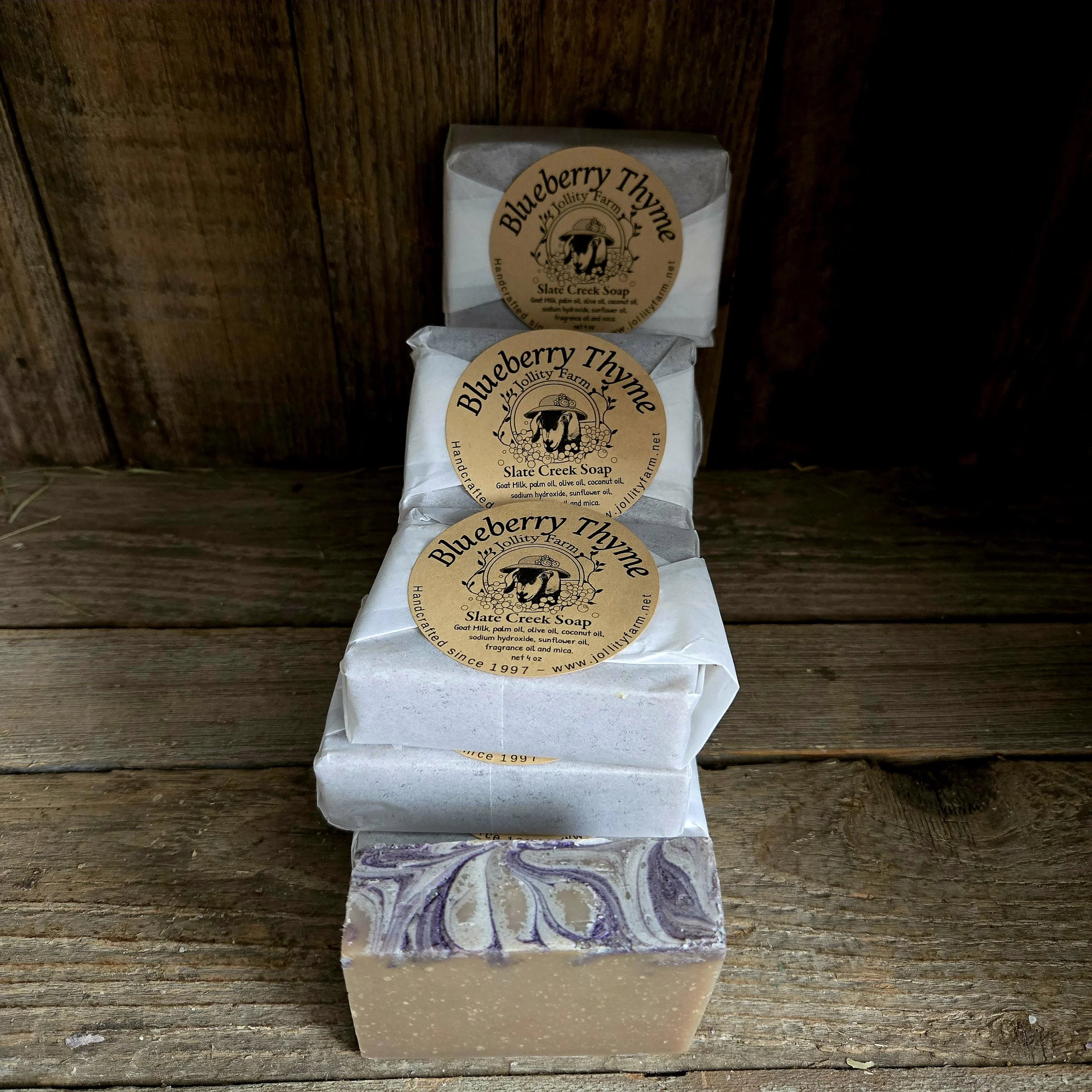 Handmade Blueberry Thyme Goat Milk Soap