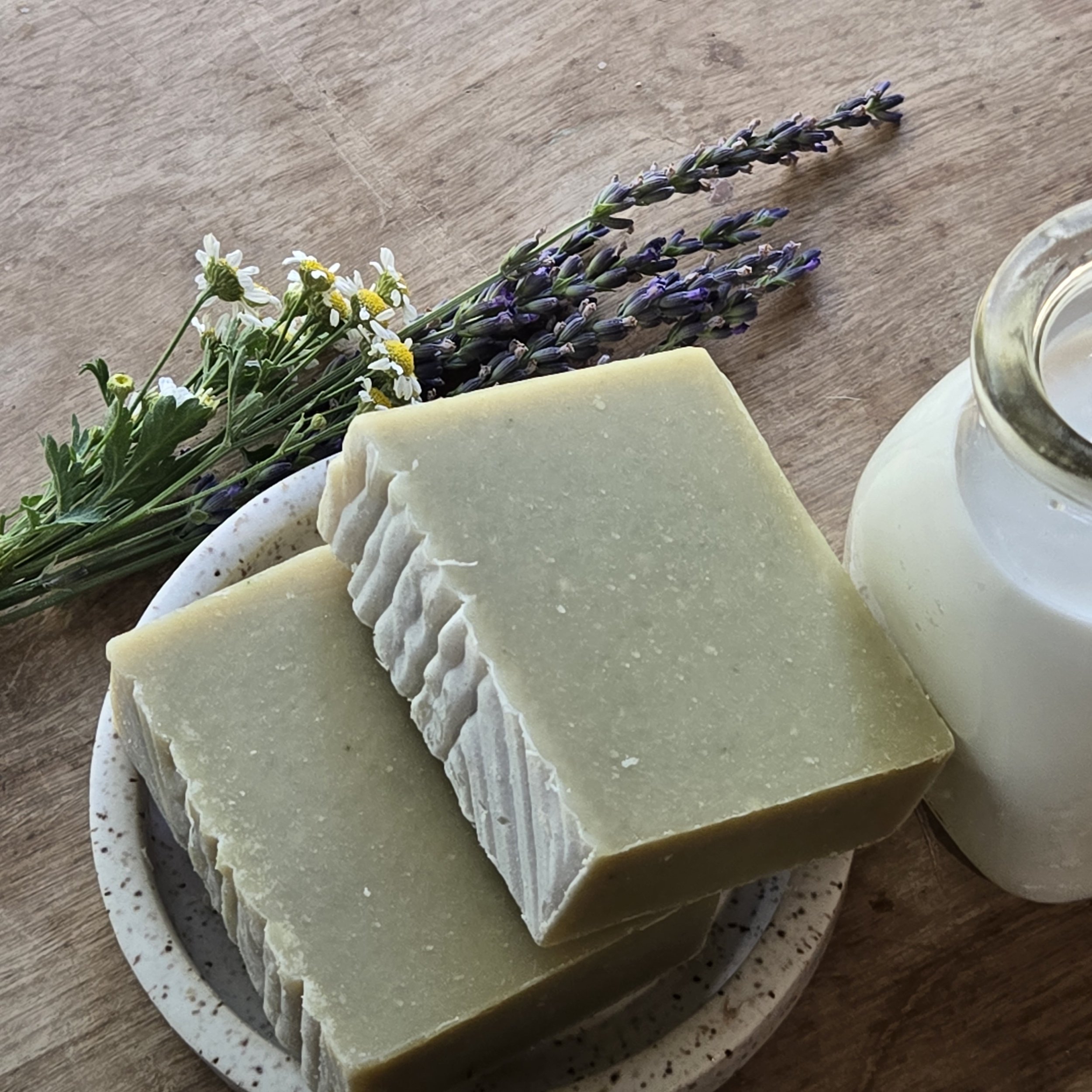 Eucalyptus and Mint Goat Milk Soap ~Available as 1, 3, or 6-bar stock-ups