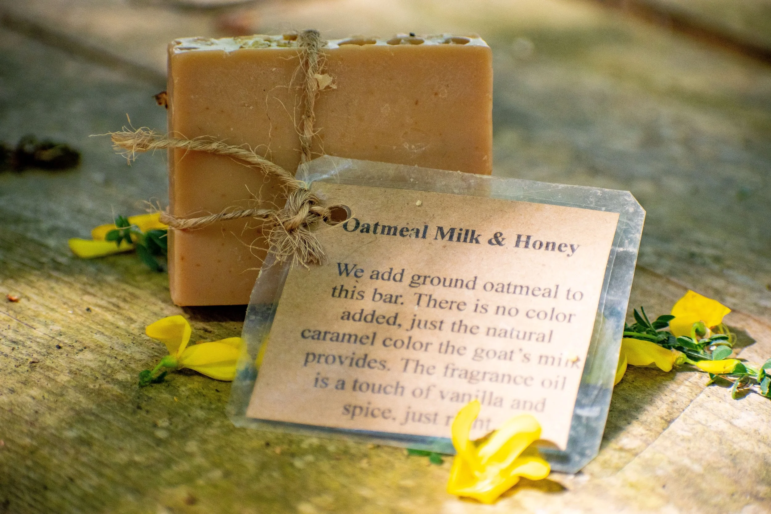 Oatmeal milk honey goat milk soap unwrapped.jpg