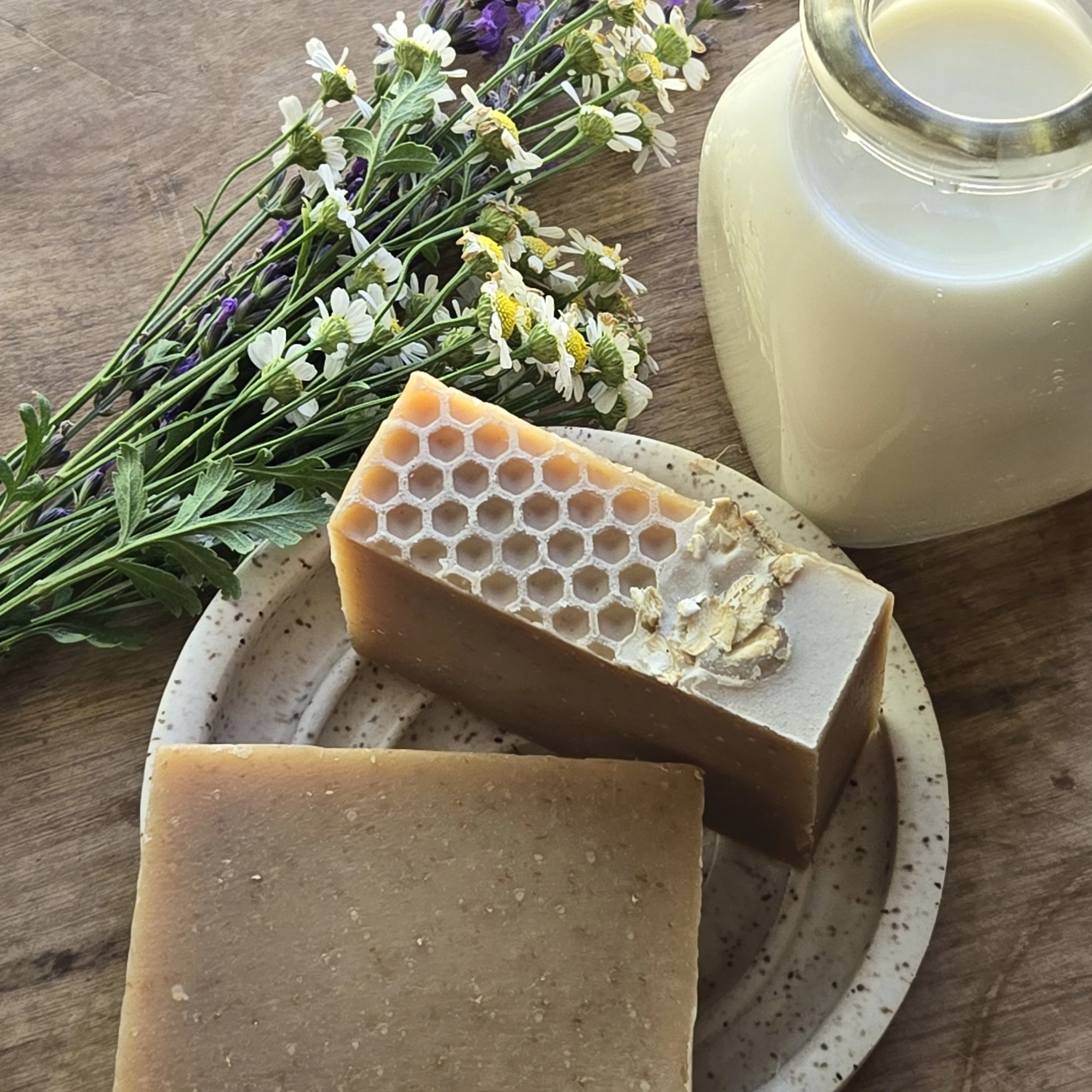 Oatmeal Milk & Honey Goat Milk Soap ~Available as 1, 3, or 6-bar stock-ups