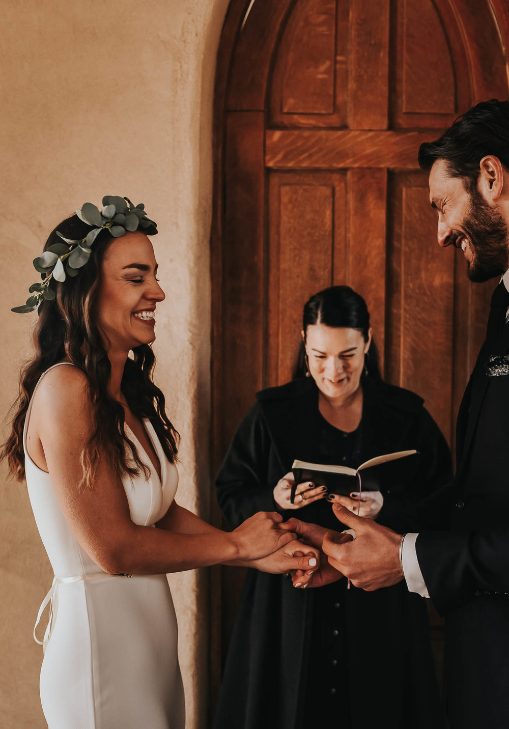 Intimate ceremony at Chapel Dulcinea