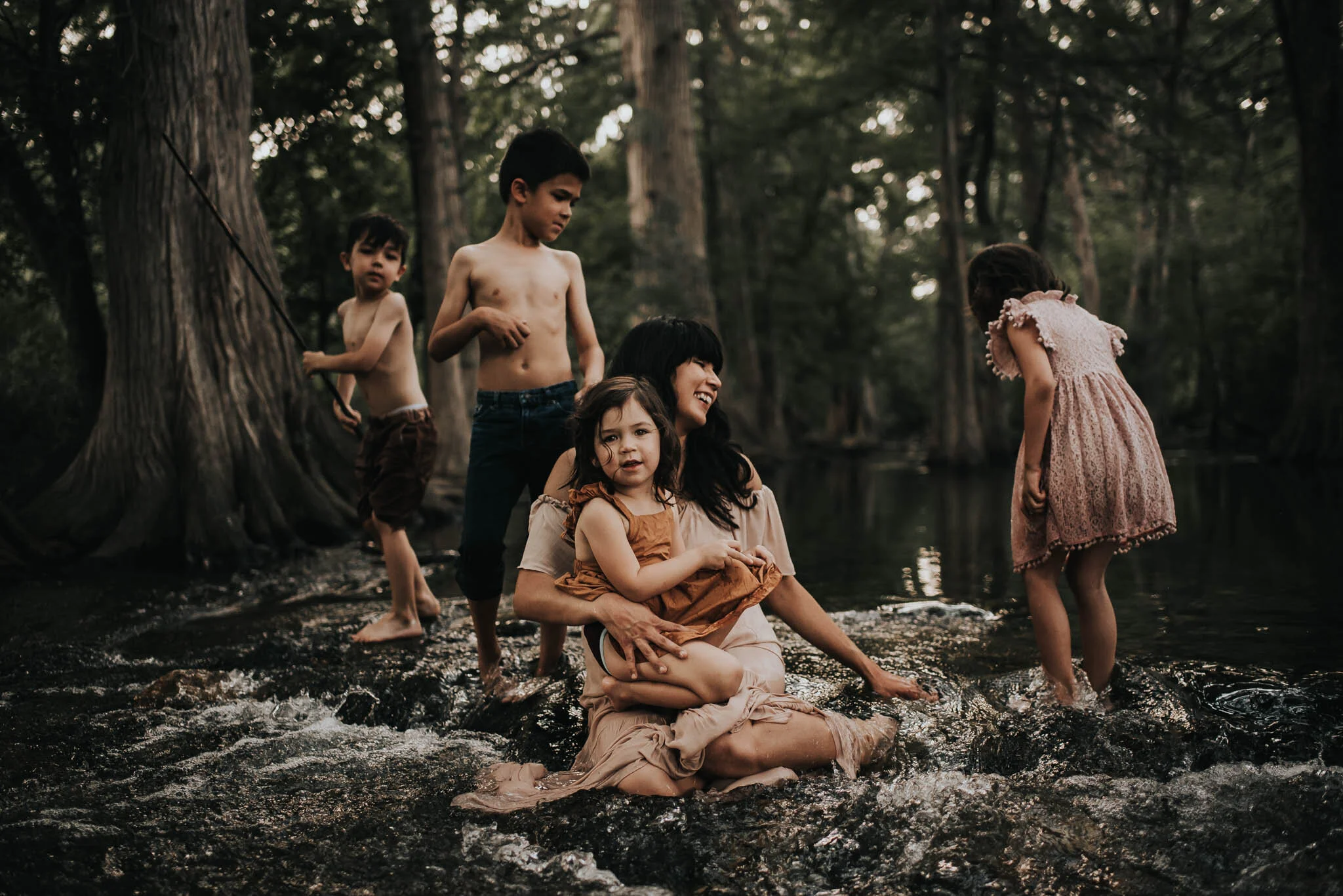 Lifestyle Maternity/Family Session at Cibilo Nature Center, Boerne, Texas.