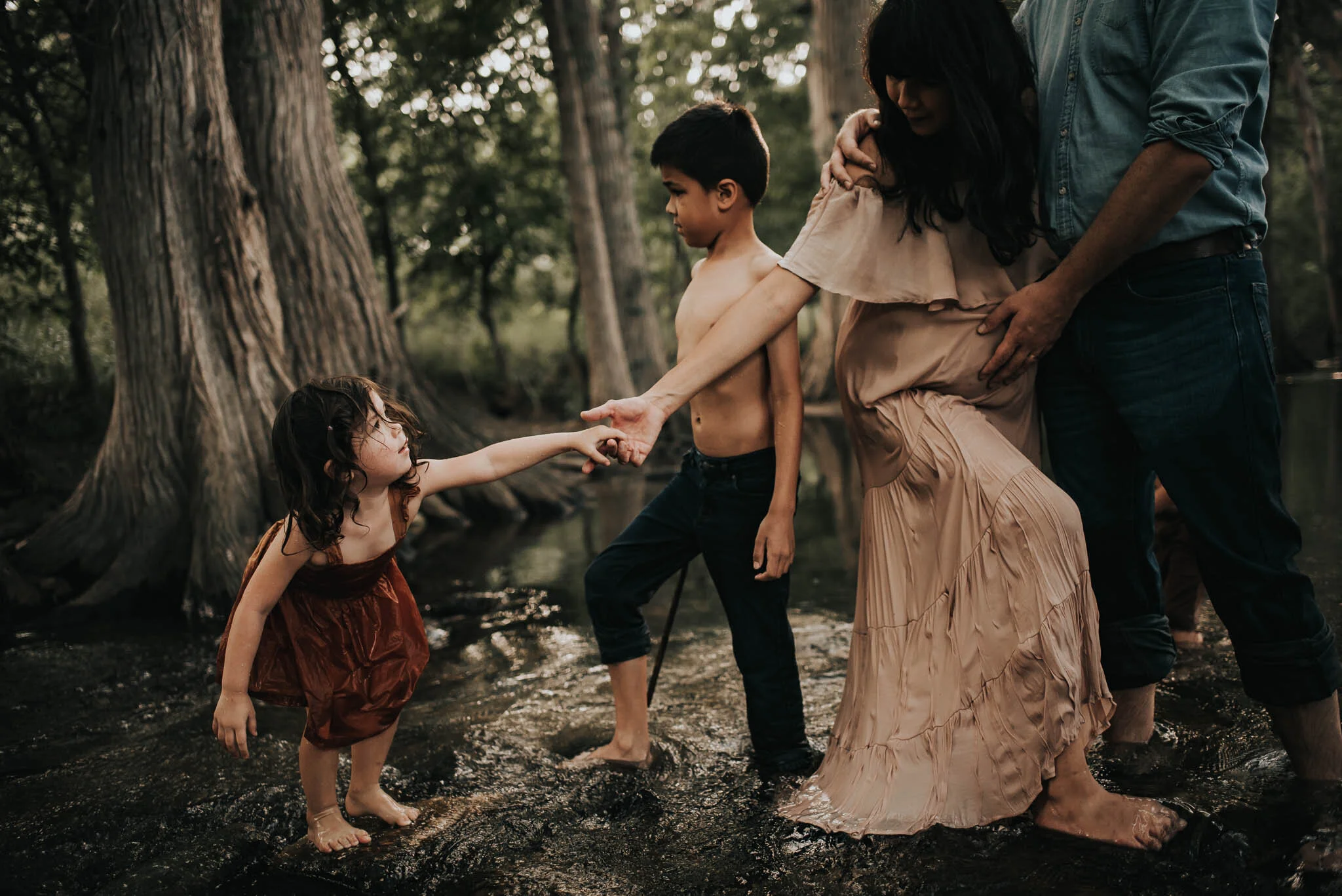 Lifestyle Family Session at Cibilo Nature Center, Boerne, Texas.