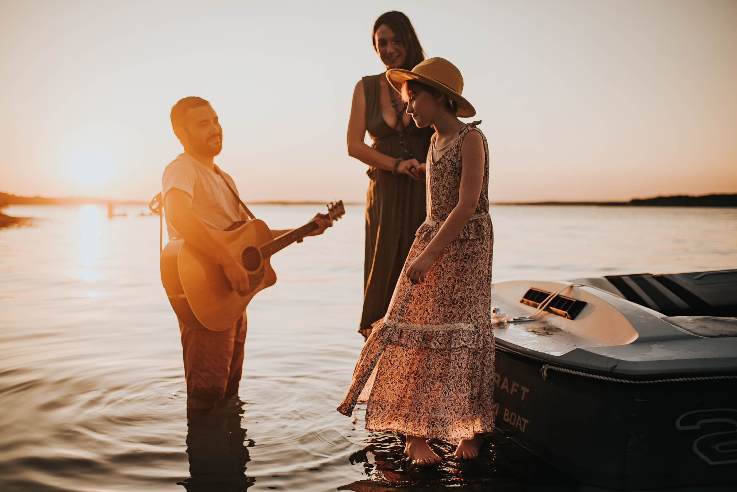 New Braunfels Lifestyle Family Photographer Captures Newly Engaged Family at Canyon Lake, Tx. 