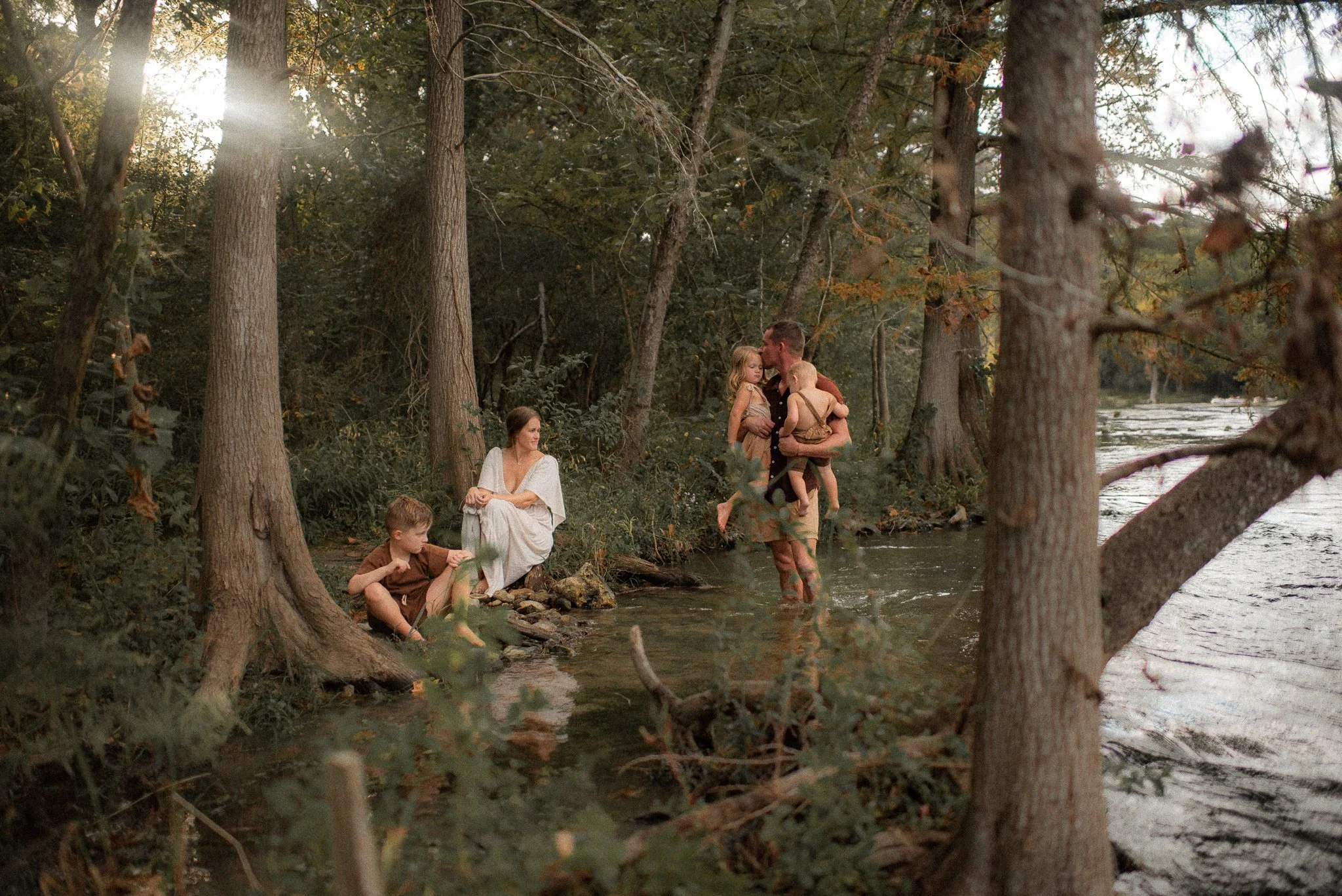 Late Summer Guadalupe River Family Session
