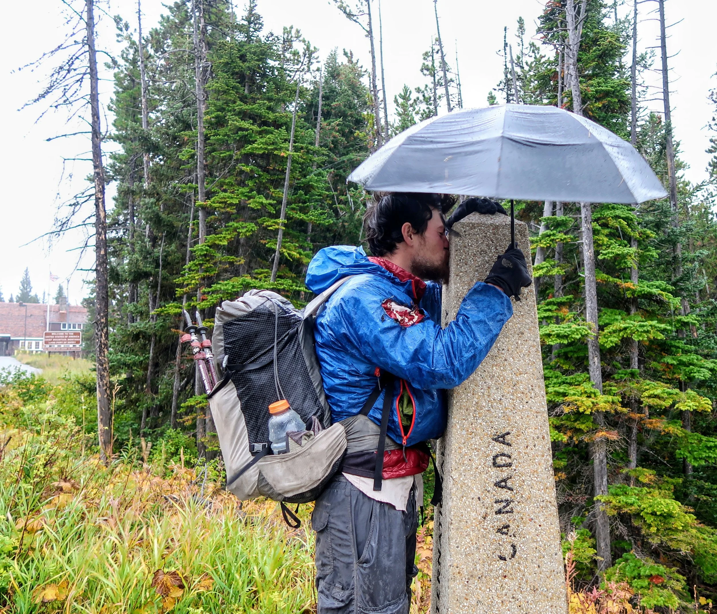 The end of the Continental Divide Trail, about 2500 miles after I started in Mexico.