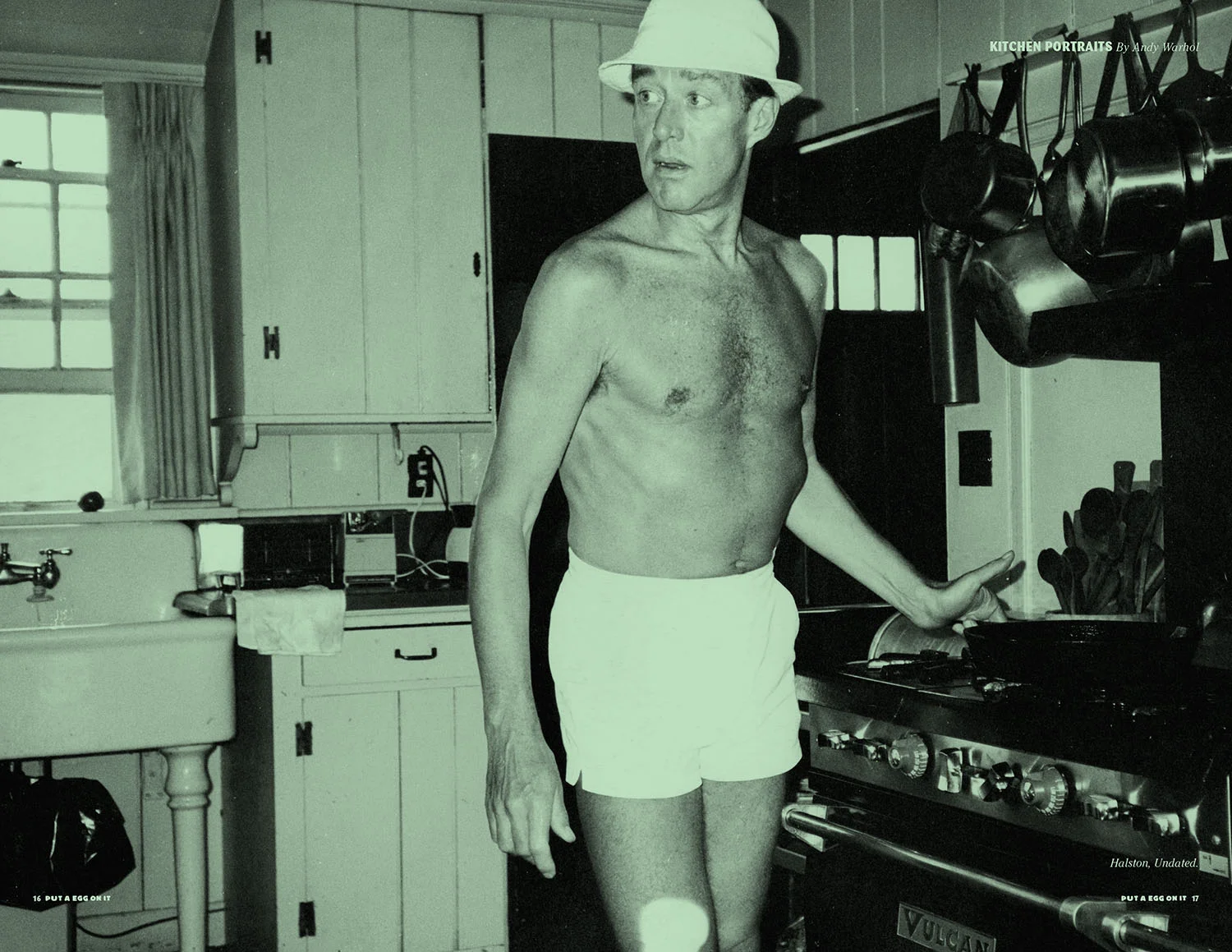  Halson, by Andy Warhol. A spread on Warhol kitchen portraits in Put A Egg On It #10. 