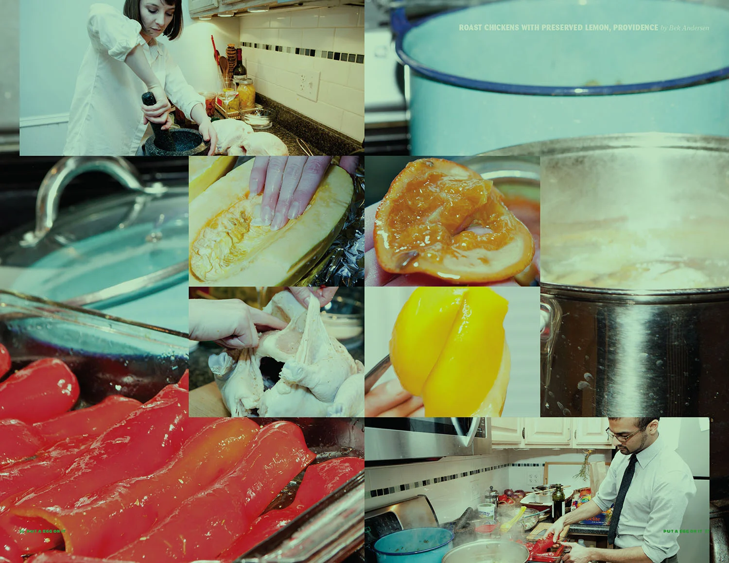  Preparing for a dinner party of Roast Chicken, from Put A Egg On It #5. 