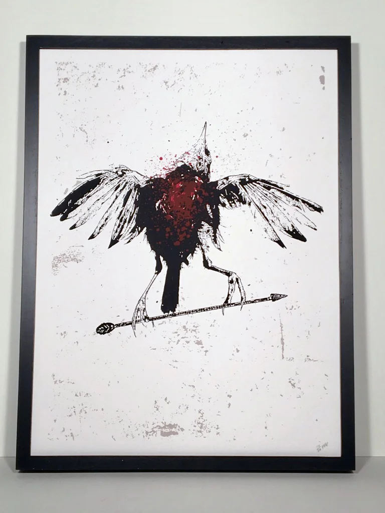 Oiseau Mort art print