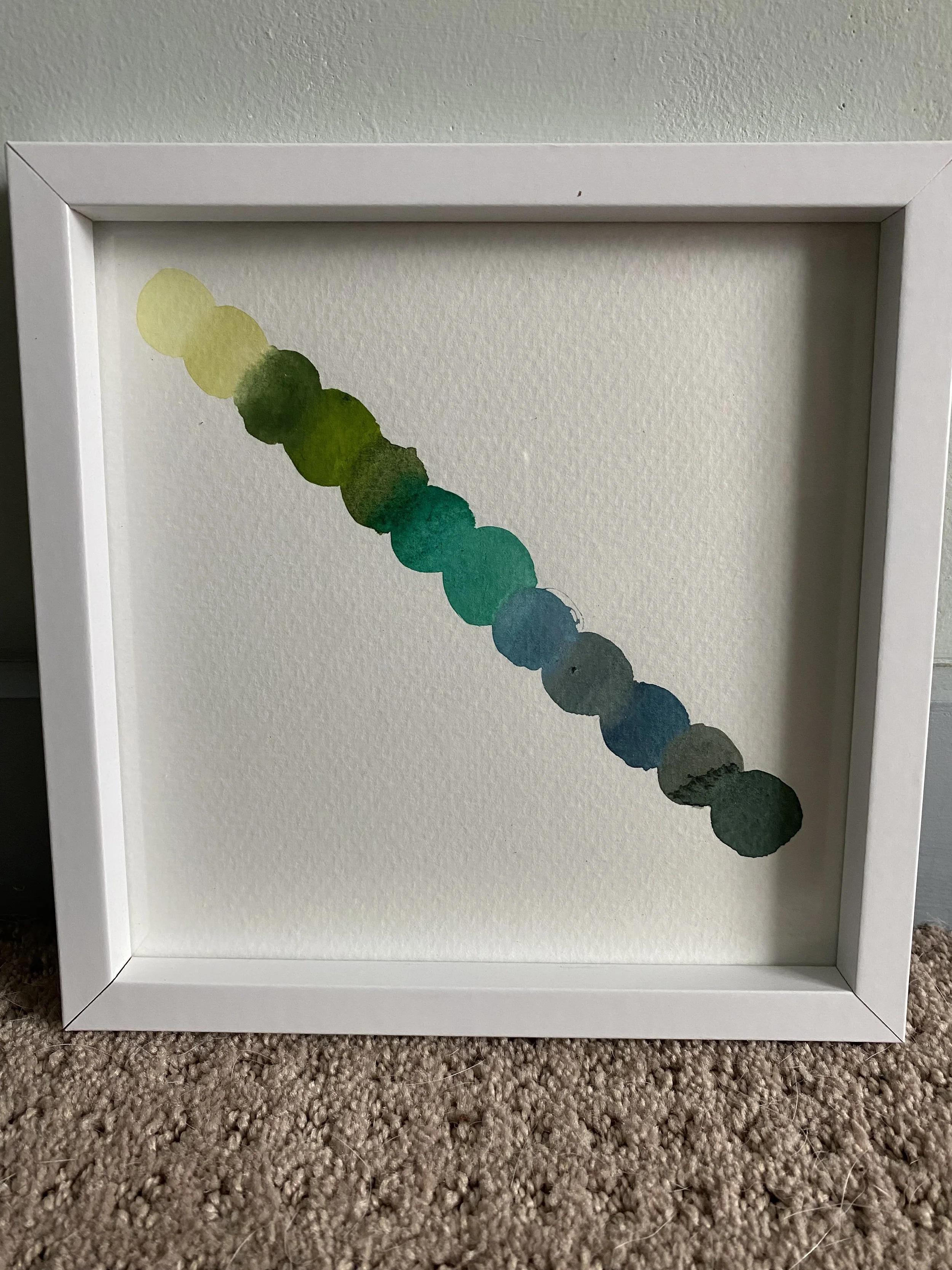 Shades of green inspired by nature, decor for your gallery wall