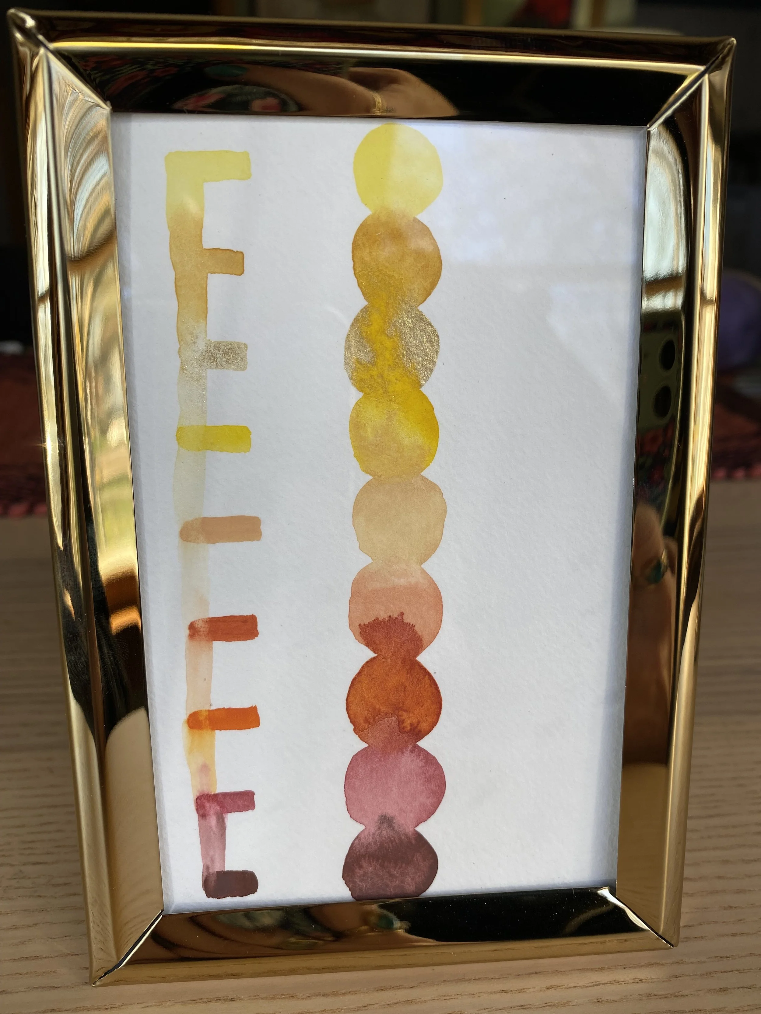 Golden tones in monochromes painted in Madison, WI