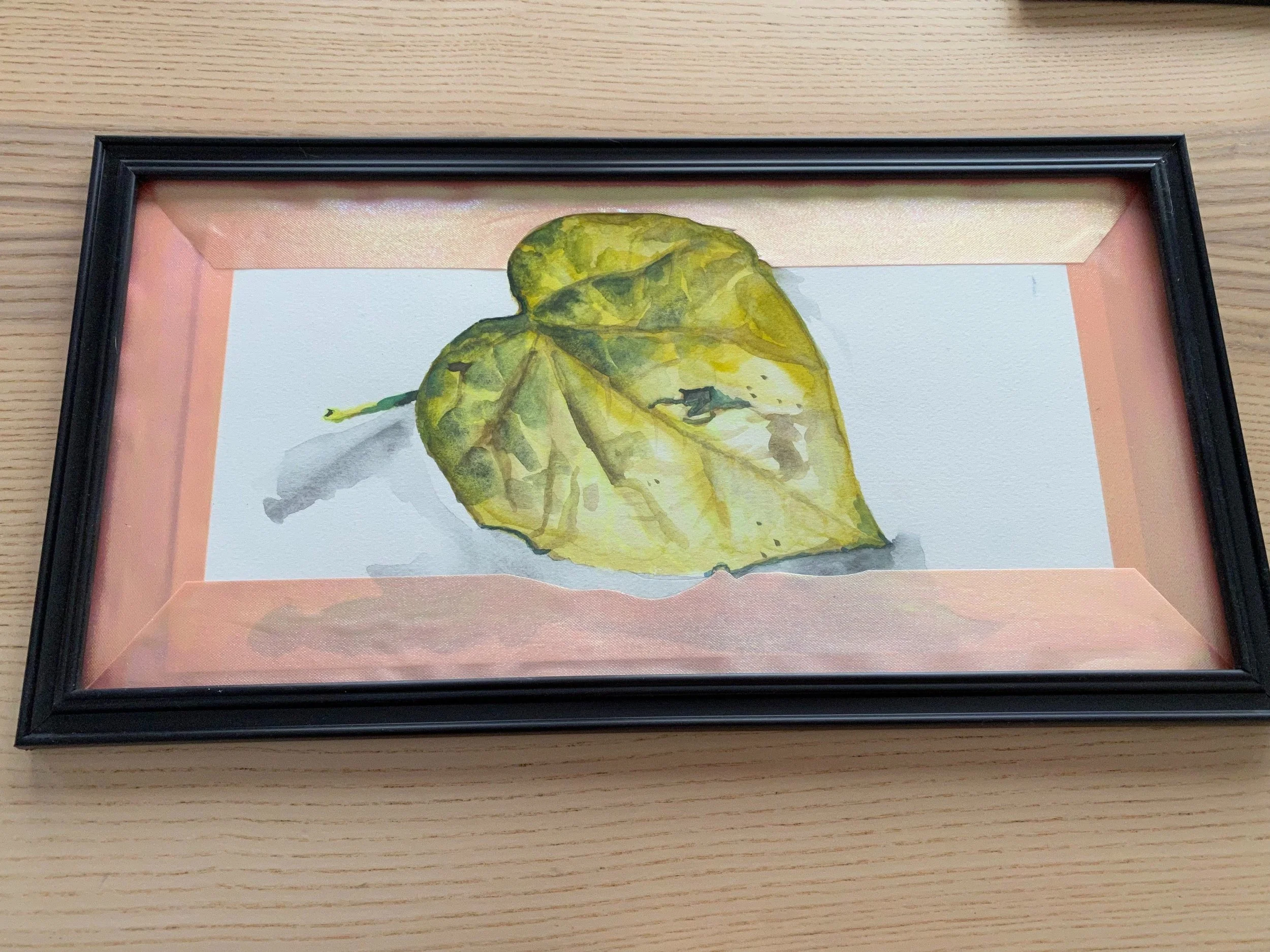 Chlorophyl painting, natural world collected and painted in Madison, WI