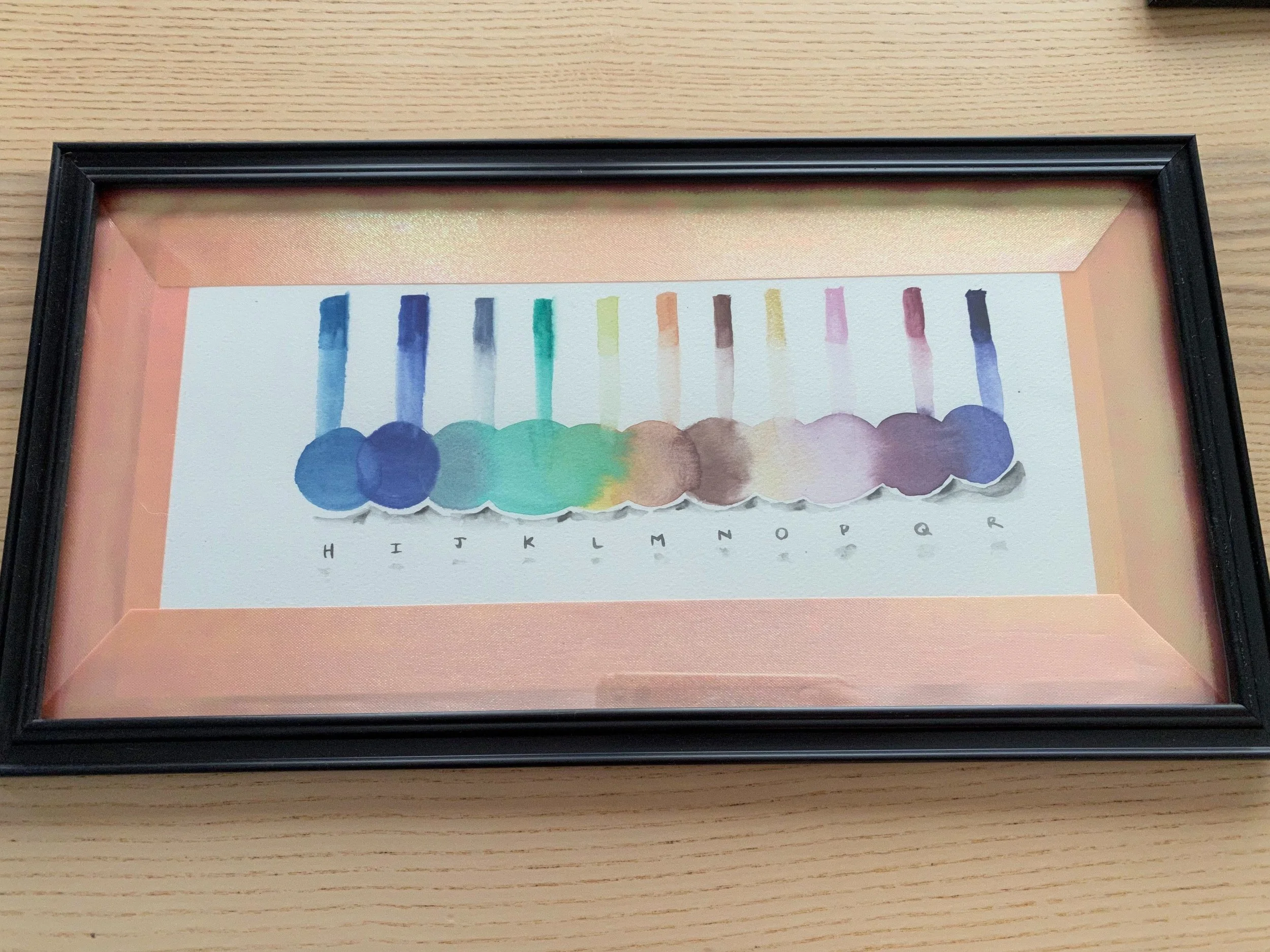 Polymer sequencing artwork that is pseudo scientific