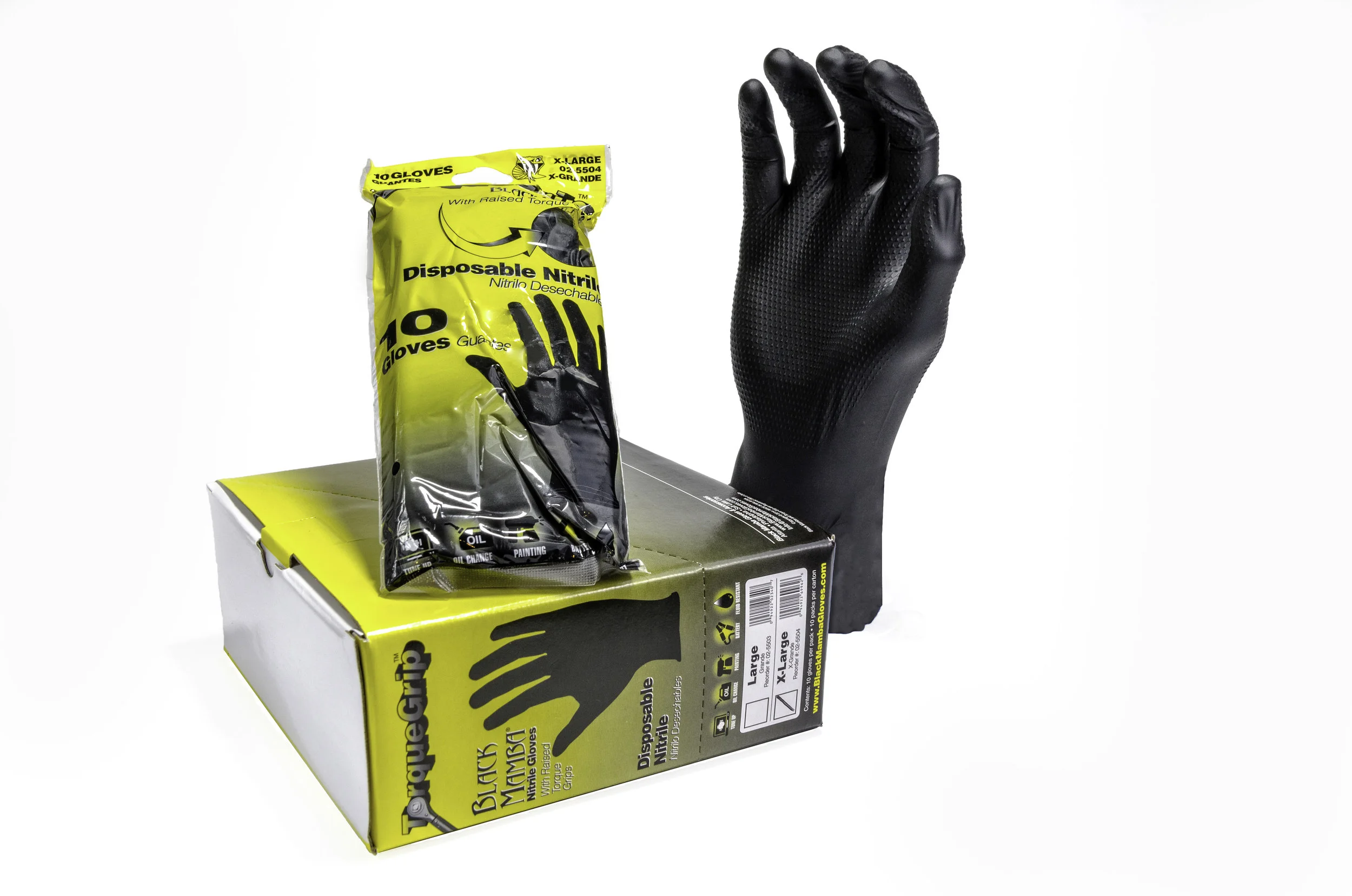 Amazon Black Mamba Nitrile Gloves Xl Disposable Gloves Black