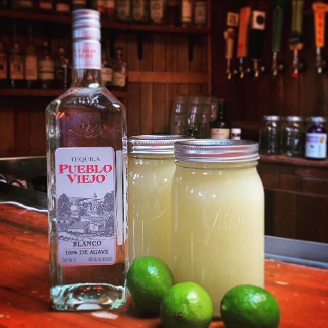 CINCO DE MAYO SPECIAL! We&rsquo;ve got 32oz Margarita Mix (lime juice, agave, Cointreau) for $25! Upgrade to a full gallon of Margarita Mix with a bottle of Pueblo Viejo for $120! We&rsquo;re open for takeout until 10pm - check our profile for menus 