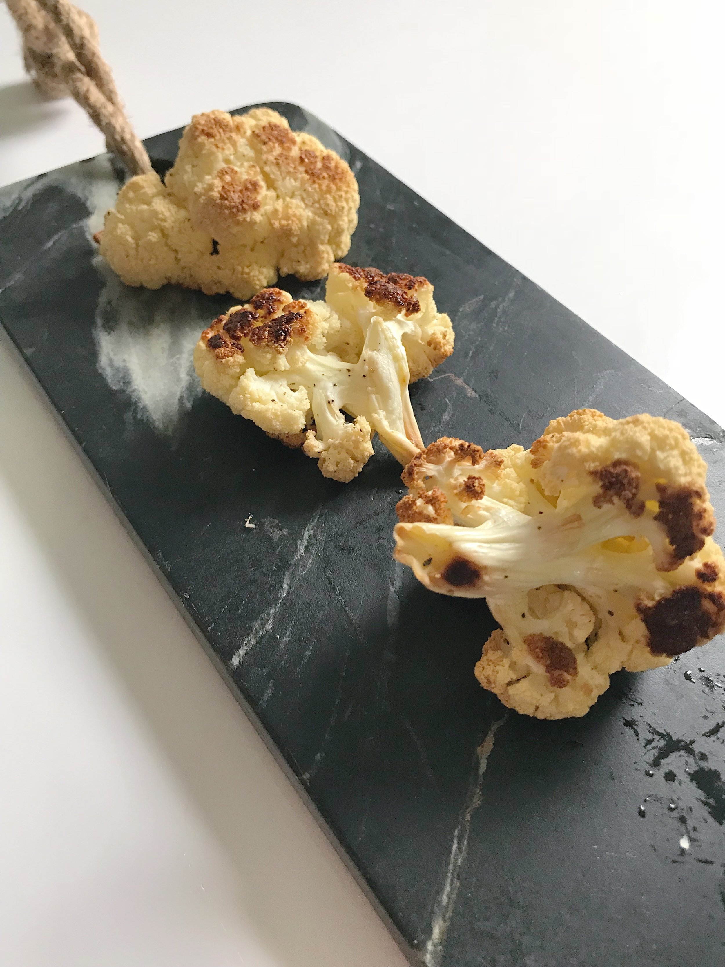 easy roasted cauliflower.