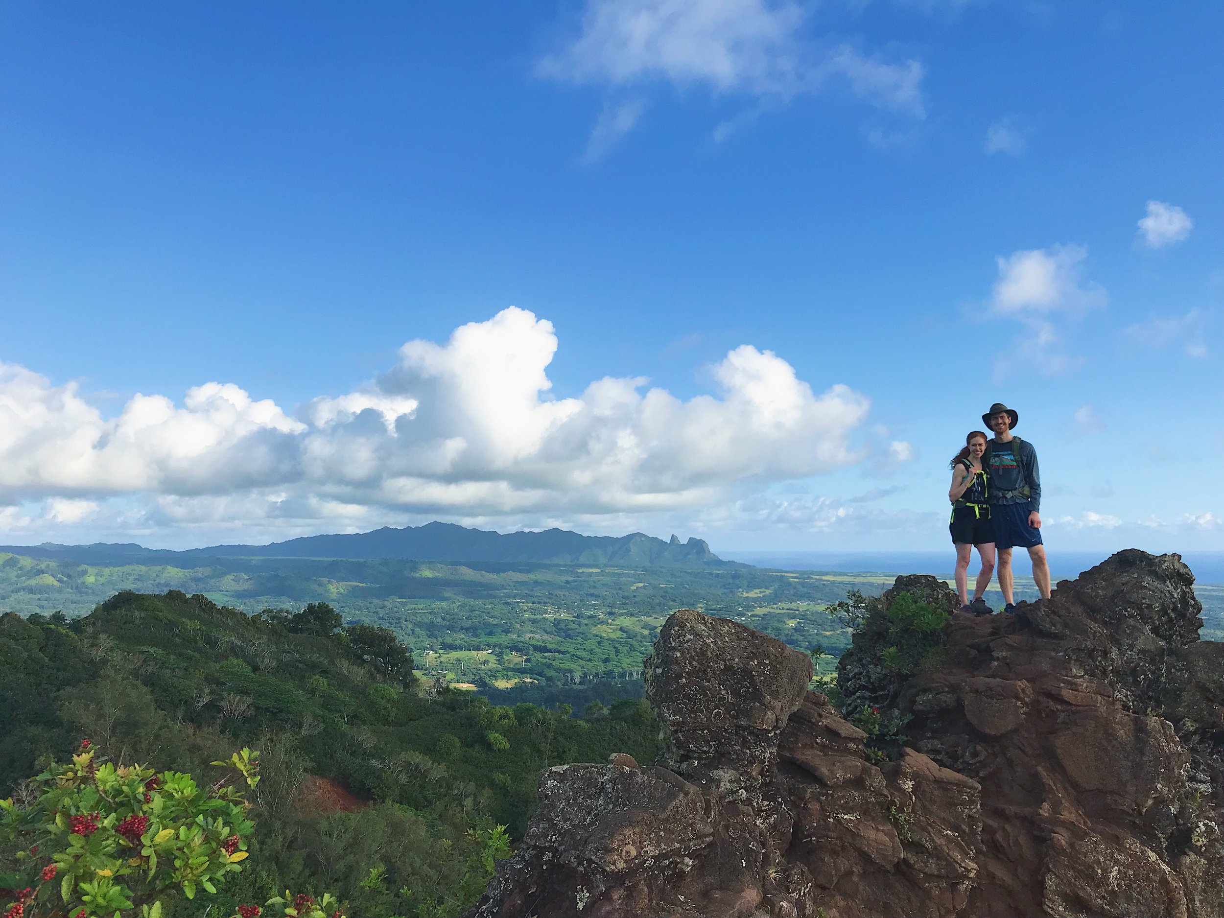 hiking in Kauai.