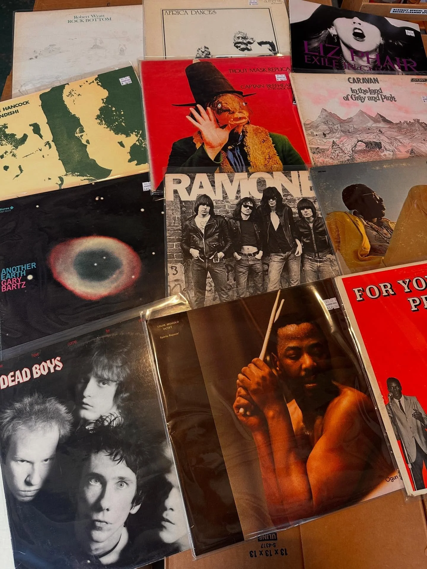 New records at banker &mdash;-&gt; view from the roof across the st of the bbq yesterday &mdash;-&gt; brand new fully stocked $1 bin &mdash;-&gt; scenes from just before they kicked us out of that weird condo park last night &mdash;-&gt; free baguett