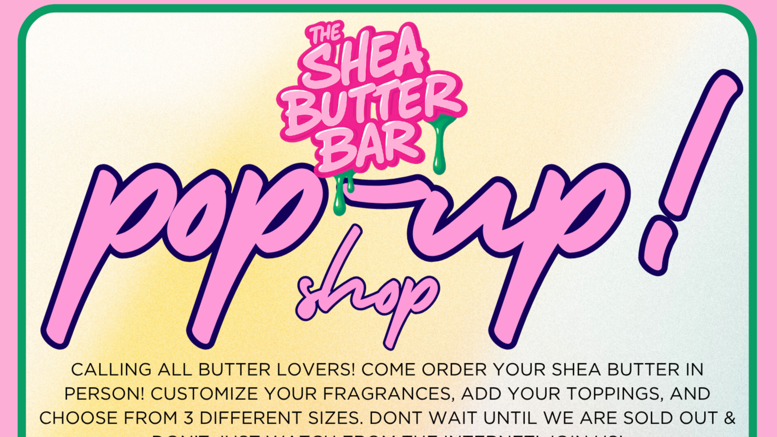 POP UP SHOP 