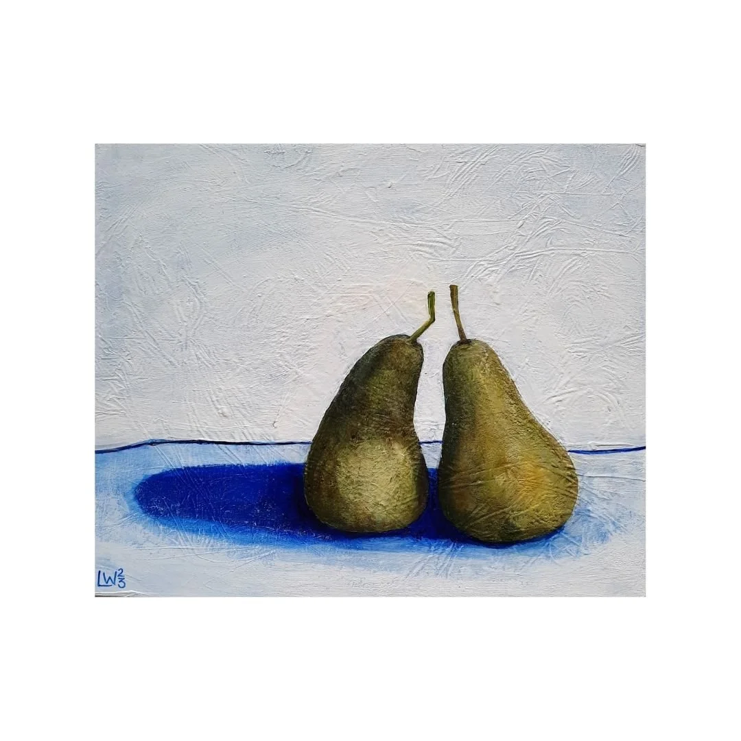 2023_painting_ Two Pear still life_acrylic on gesso panel_30 x 25 cm.jpg