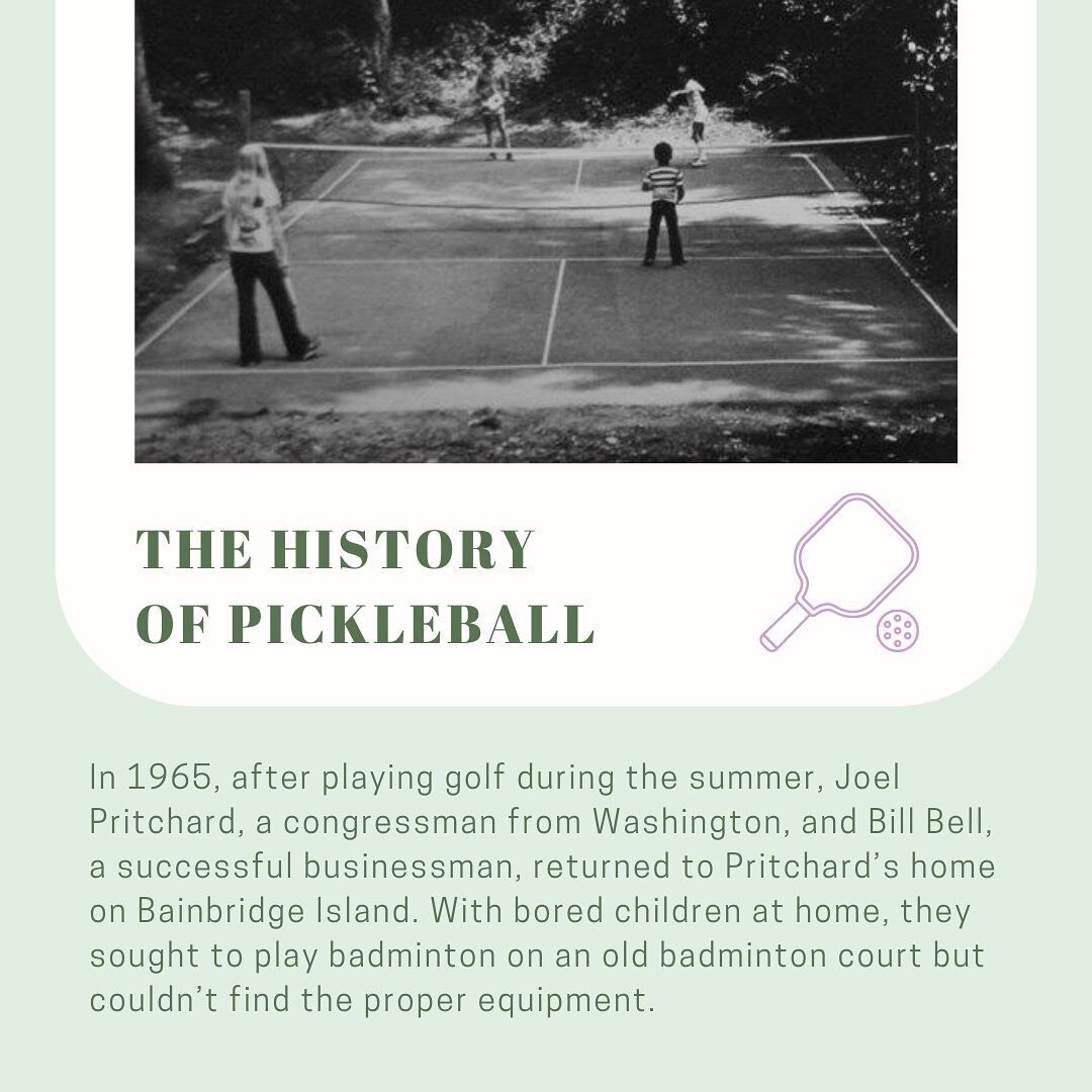 A little bit about the history of how pickleball started in honor of our fast approaching fundraiser! Pickleball is now one of the most popular and fastest growing racquet sports. It has gained popularity as a sport that can be played with a group a 