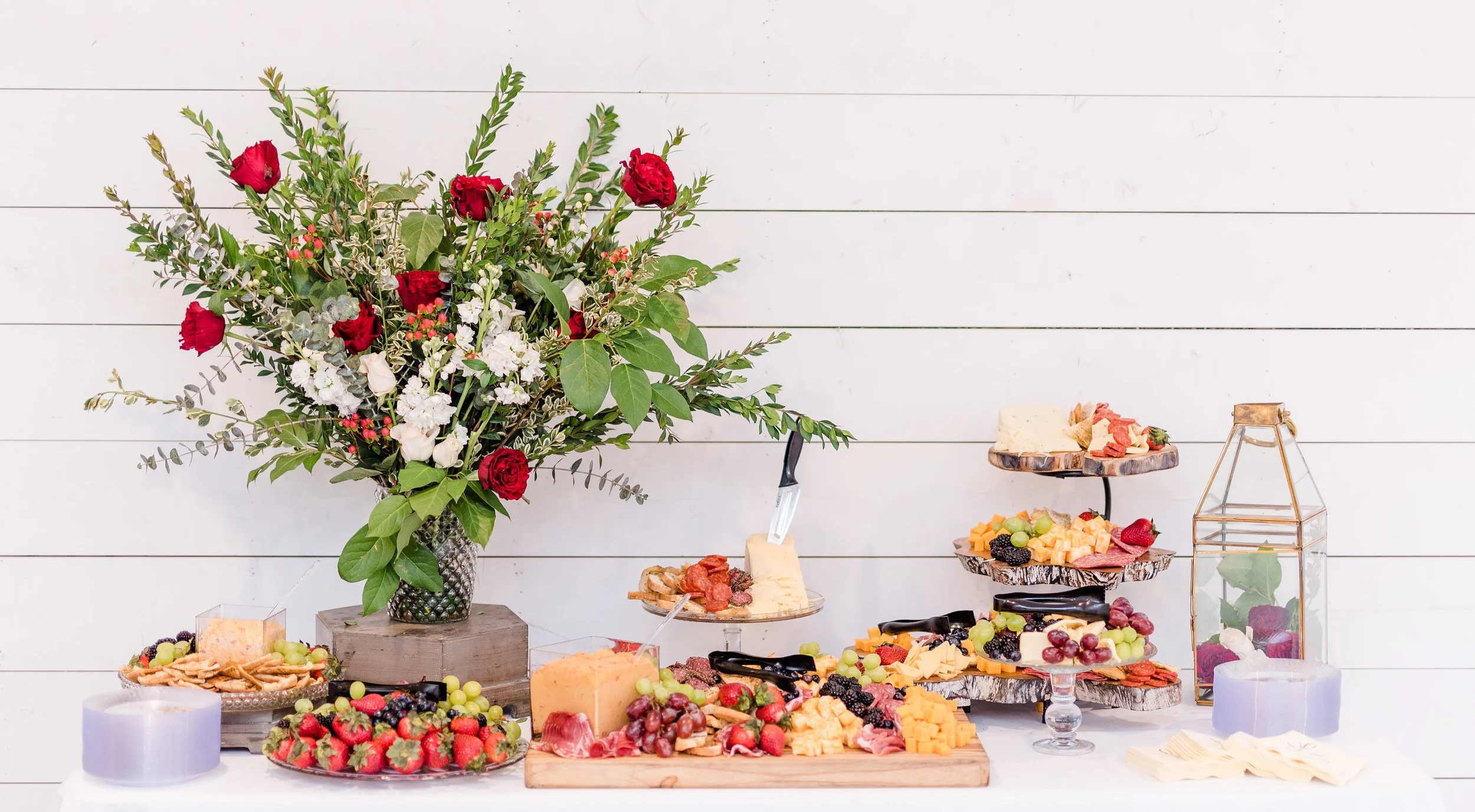 Appetizer Display at a Wedding Reception
