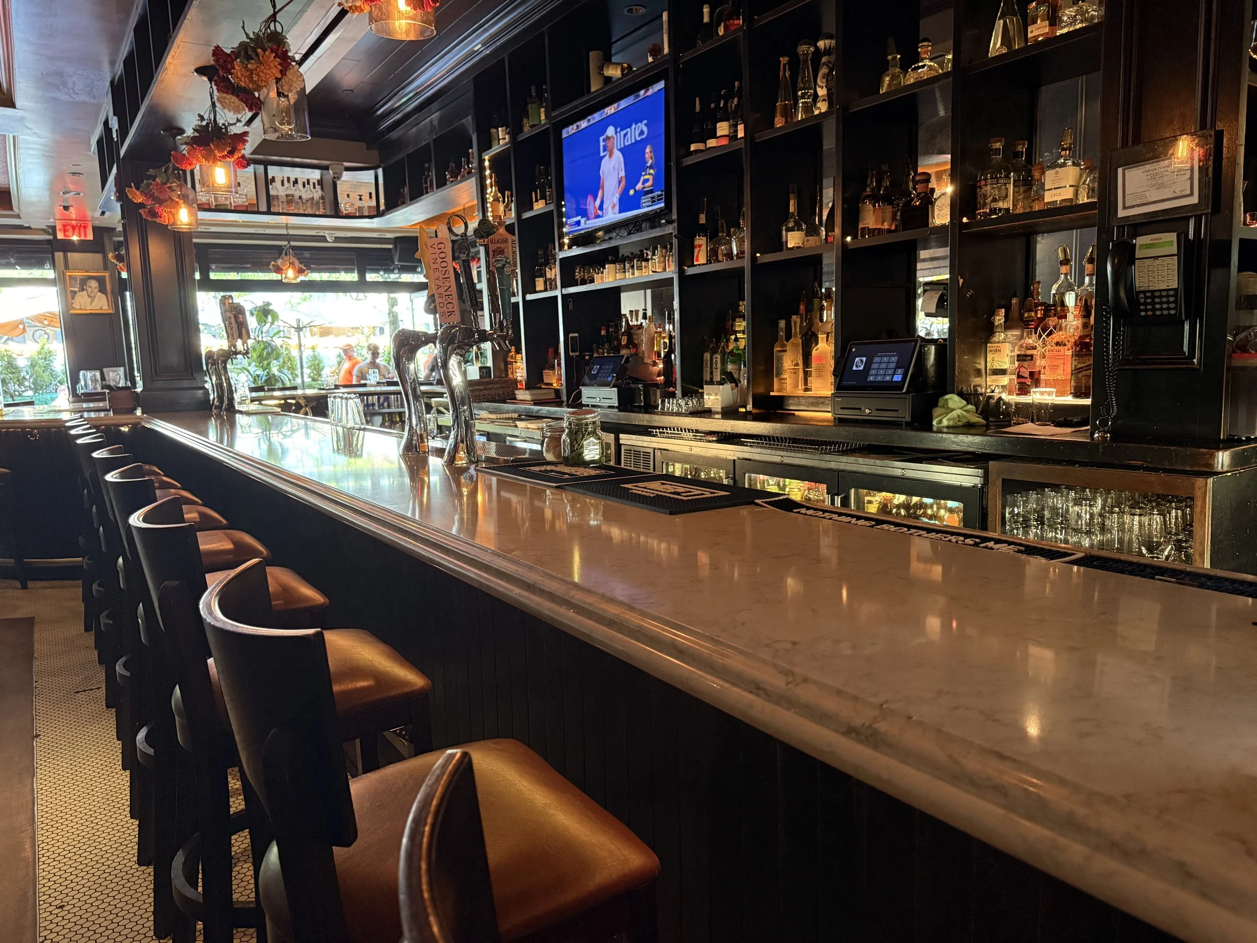 The bar at Hudson Social