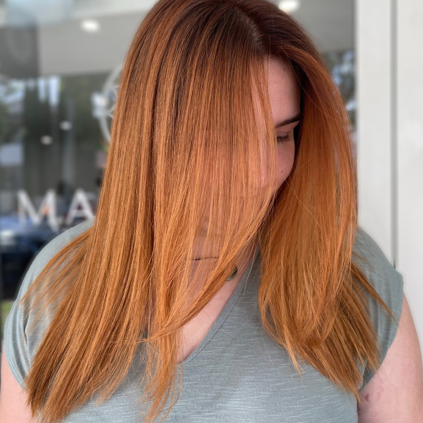 Our client, Daniela, came to us wanting to switch up her blonde locks! After collaborating with our Stylist, Natalie, they decided on a stunning copper tone that would complement Daniela&rsquo;s skin tone and make her stand out on her special day.

N