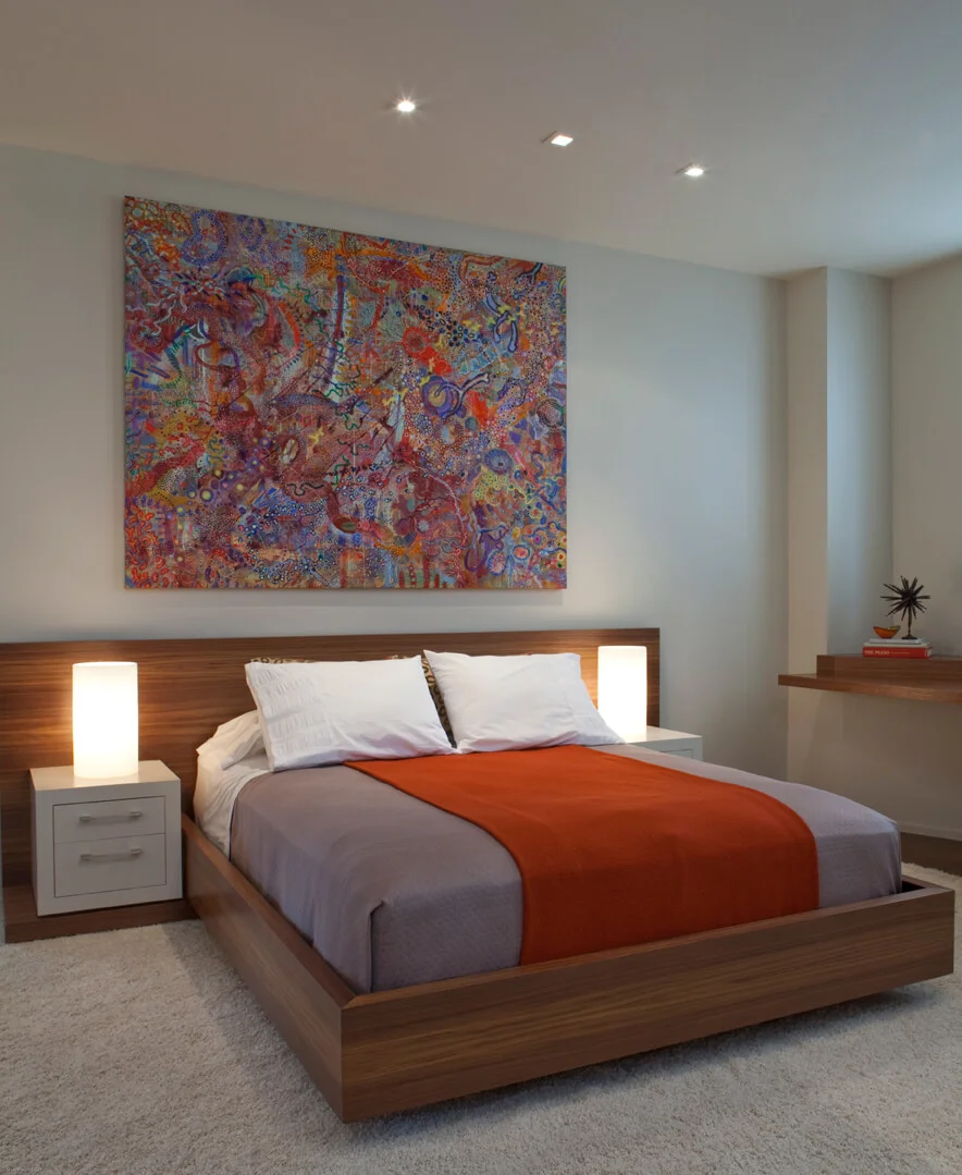 Bedroom Neutral Orange Modern Jennifer Gustafson SF Bay Designer
