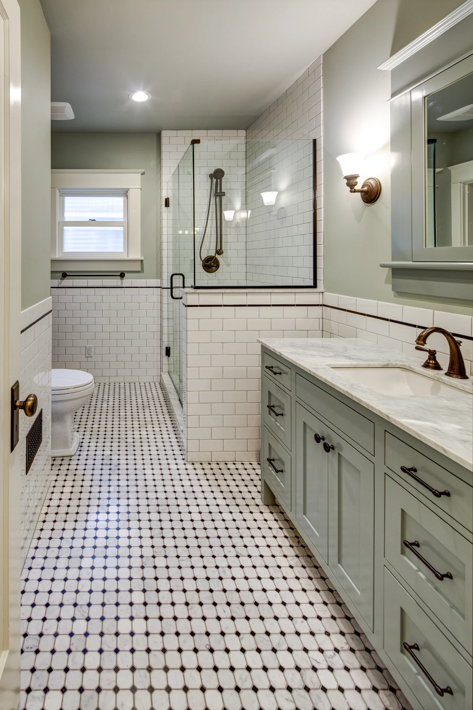 Reconfigured Bathroom Layout