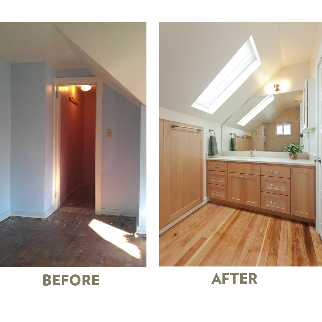 An Existing Closet Converted to New Bathroom