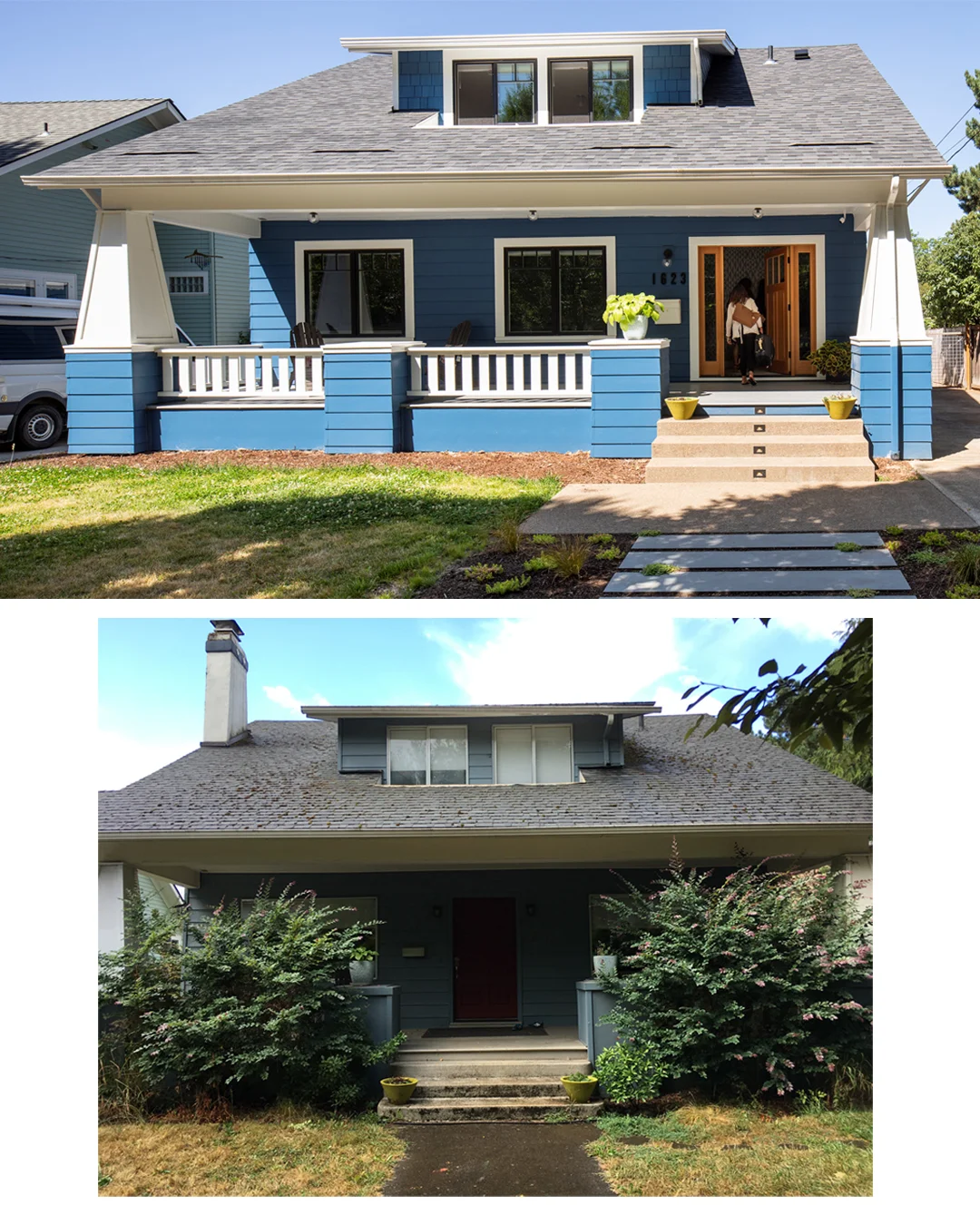 Before and After - Transformation of Entry Facade