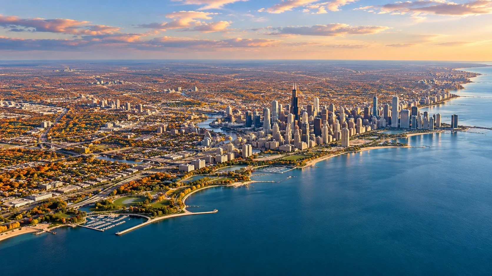 Chicago Skyline Over Lake Michigan in Autumn_Reduced.jpg