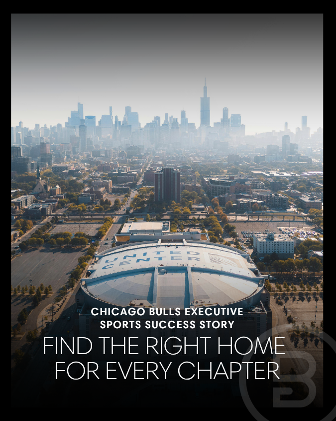 United Center looking towards downtown Chicago