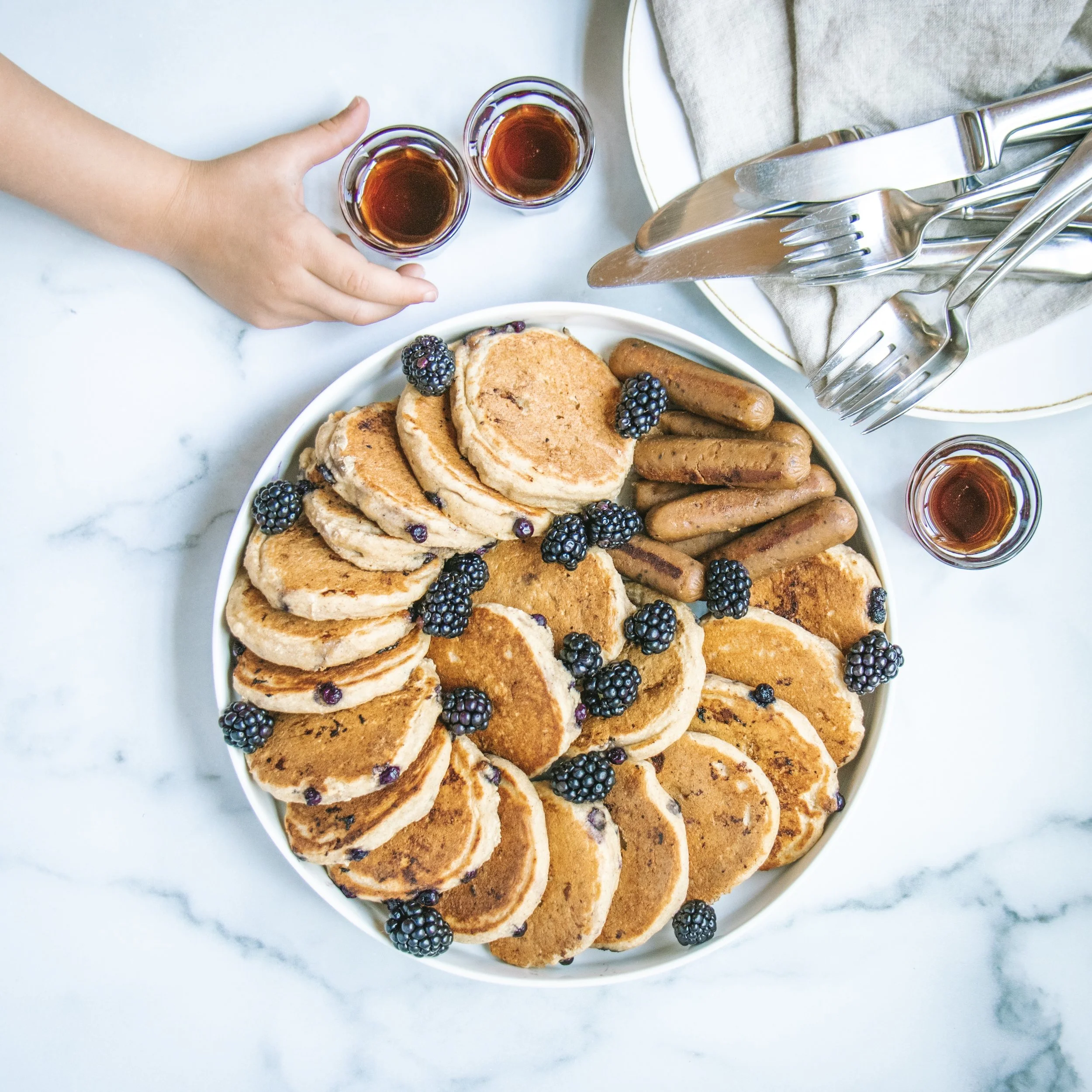 Oil Free Vegan Blender Pancakes