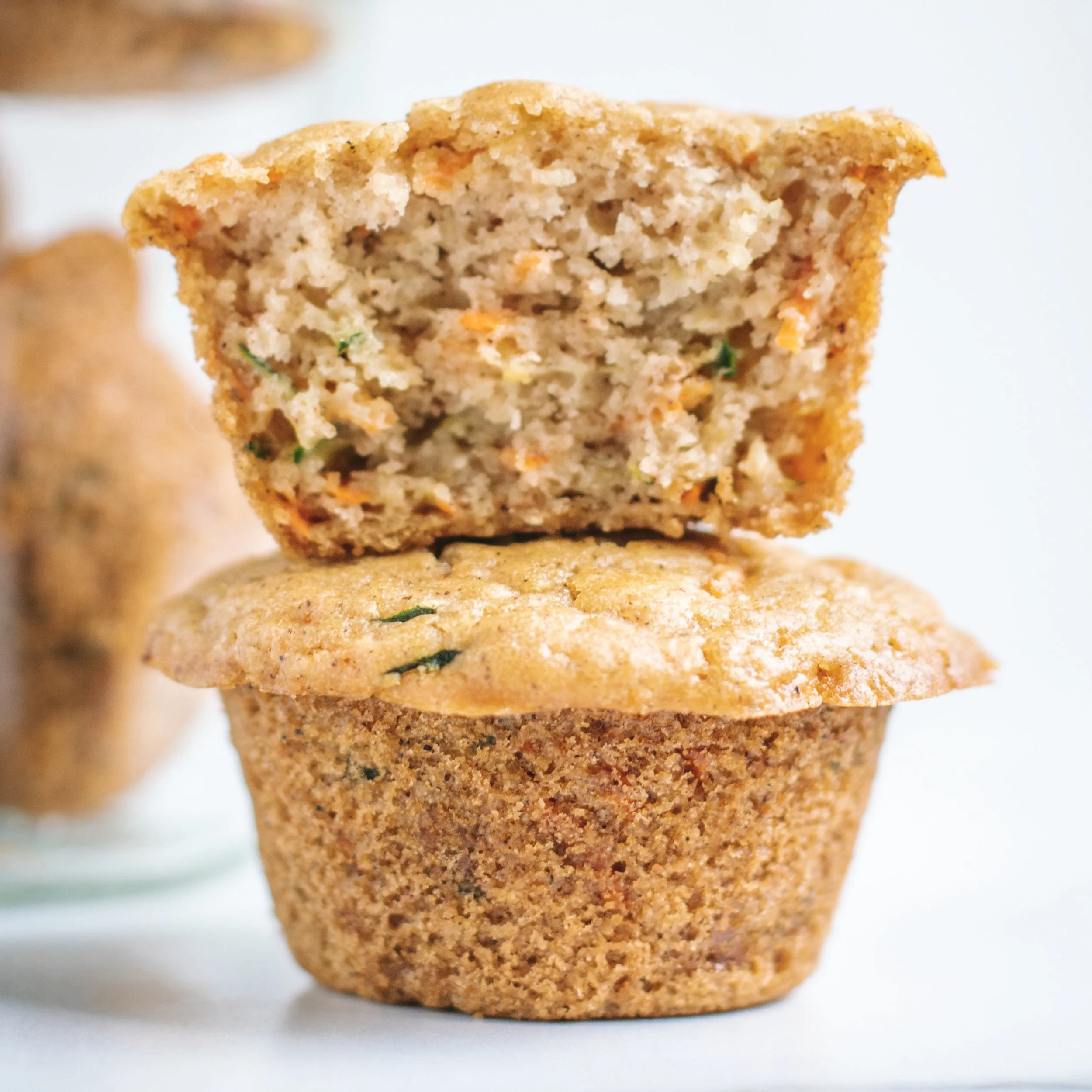 Cardamom Carrot Zucchini Muffins 