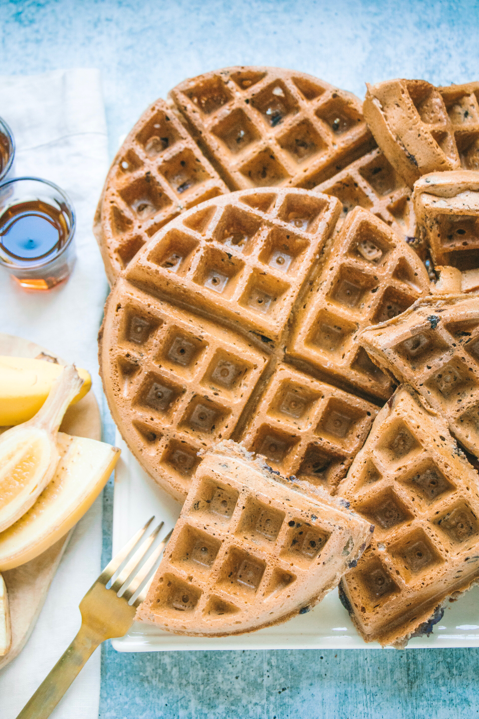 Easy Oil-Free Free Vegan Waffles