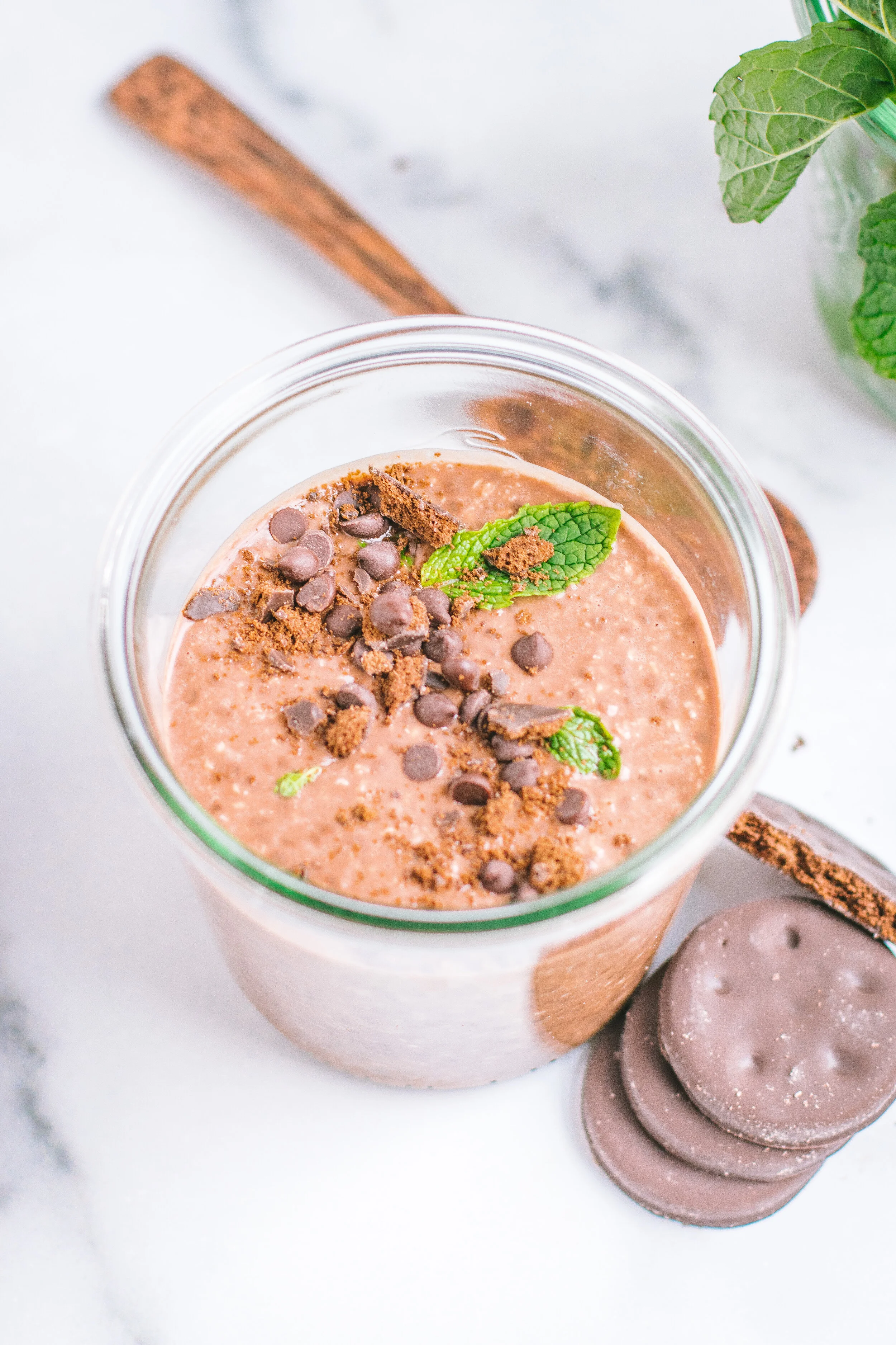 Thin Mint Protein Oats