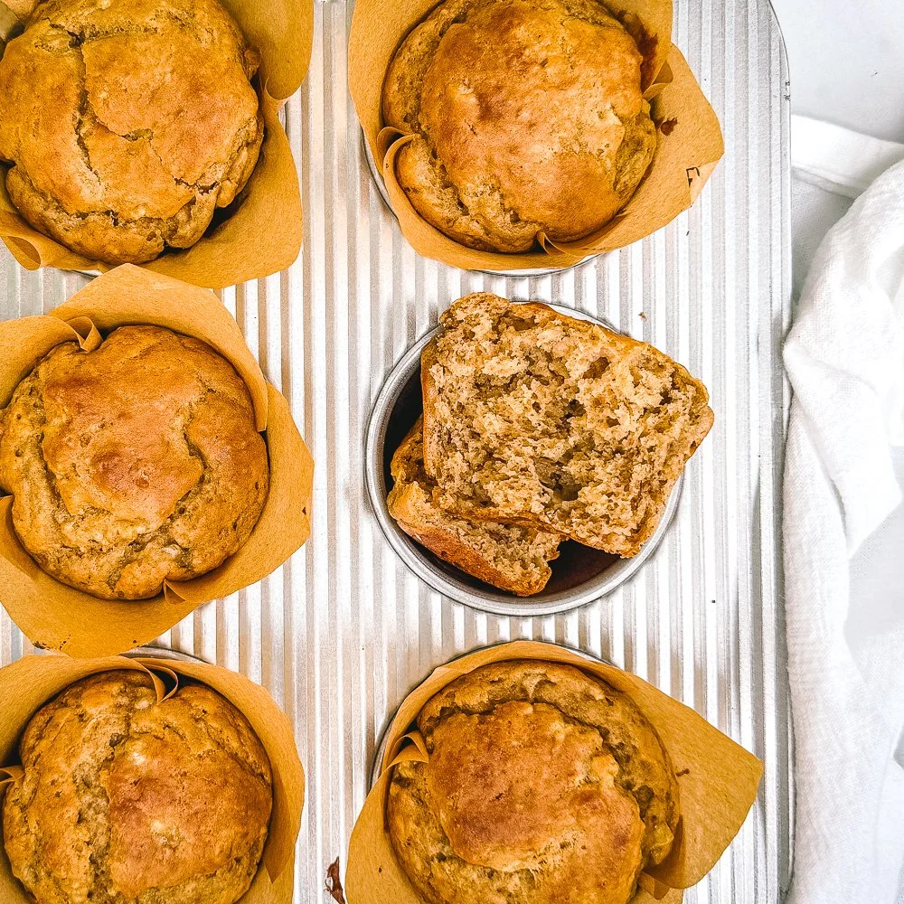  High-Protein Banana Muffins (Vegan, Dairy-Free)