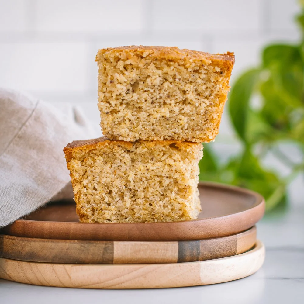 Easy Vegan Cornbread (Maple Butter, No Skillet)