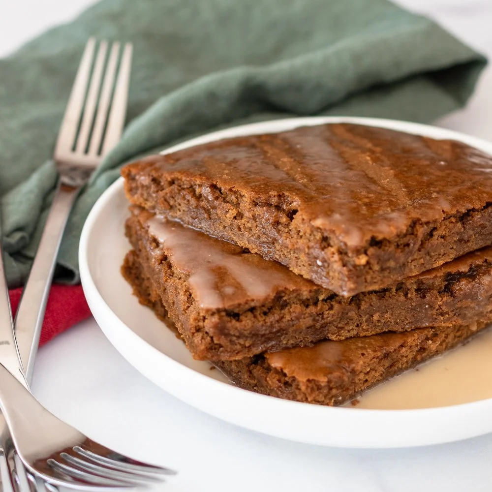 Gingerbread Sheet Pan Pancake (Vegan, High Protein)